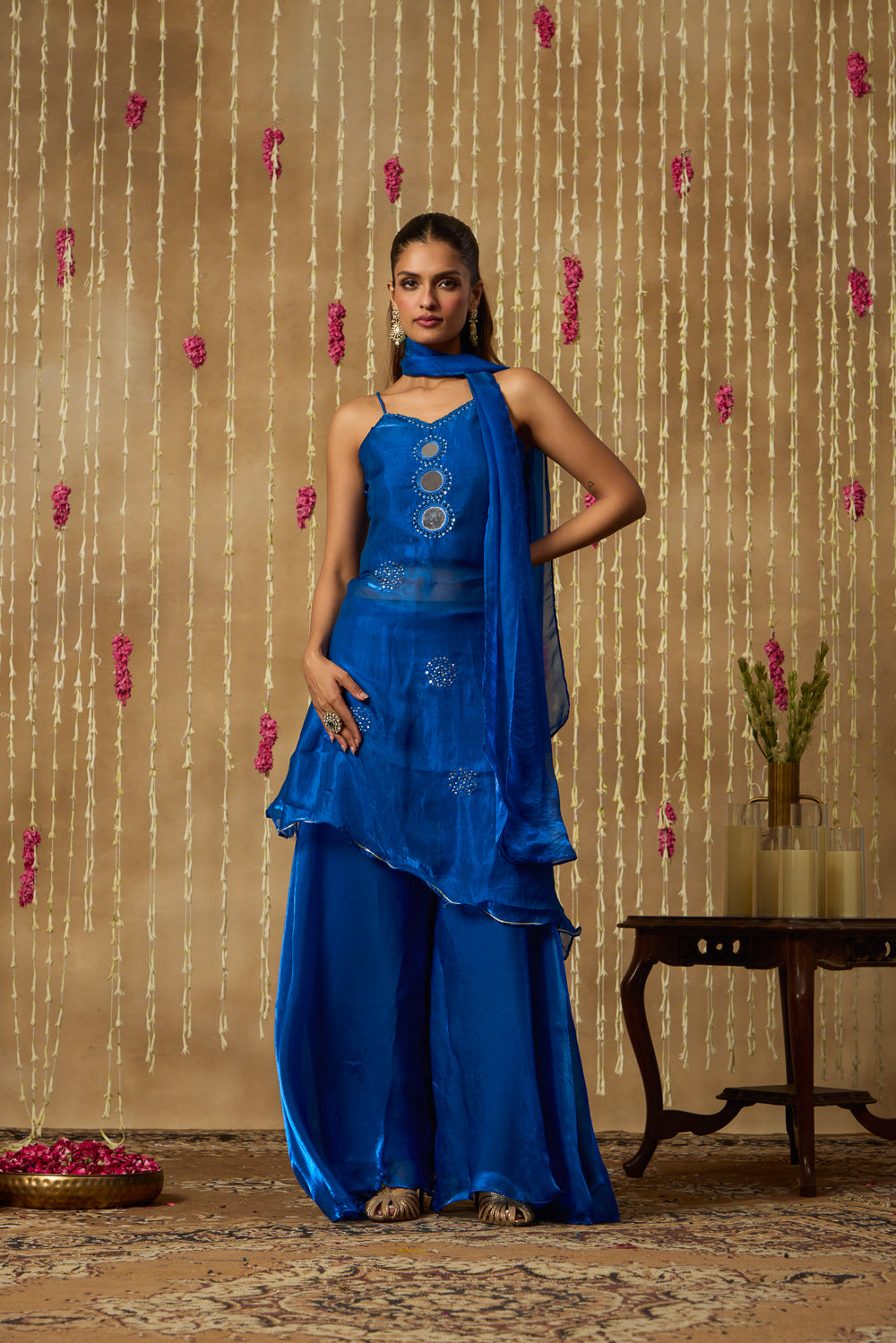Jhoom Cobalt Mirror Kurta Set