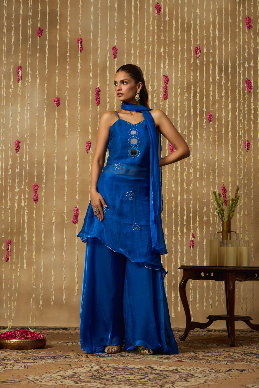 Jhoom Cobalt Mirror Kurta Set