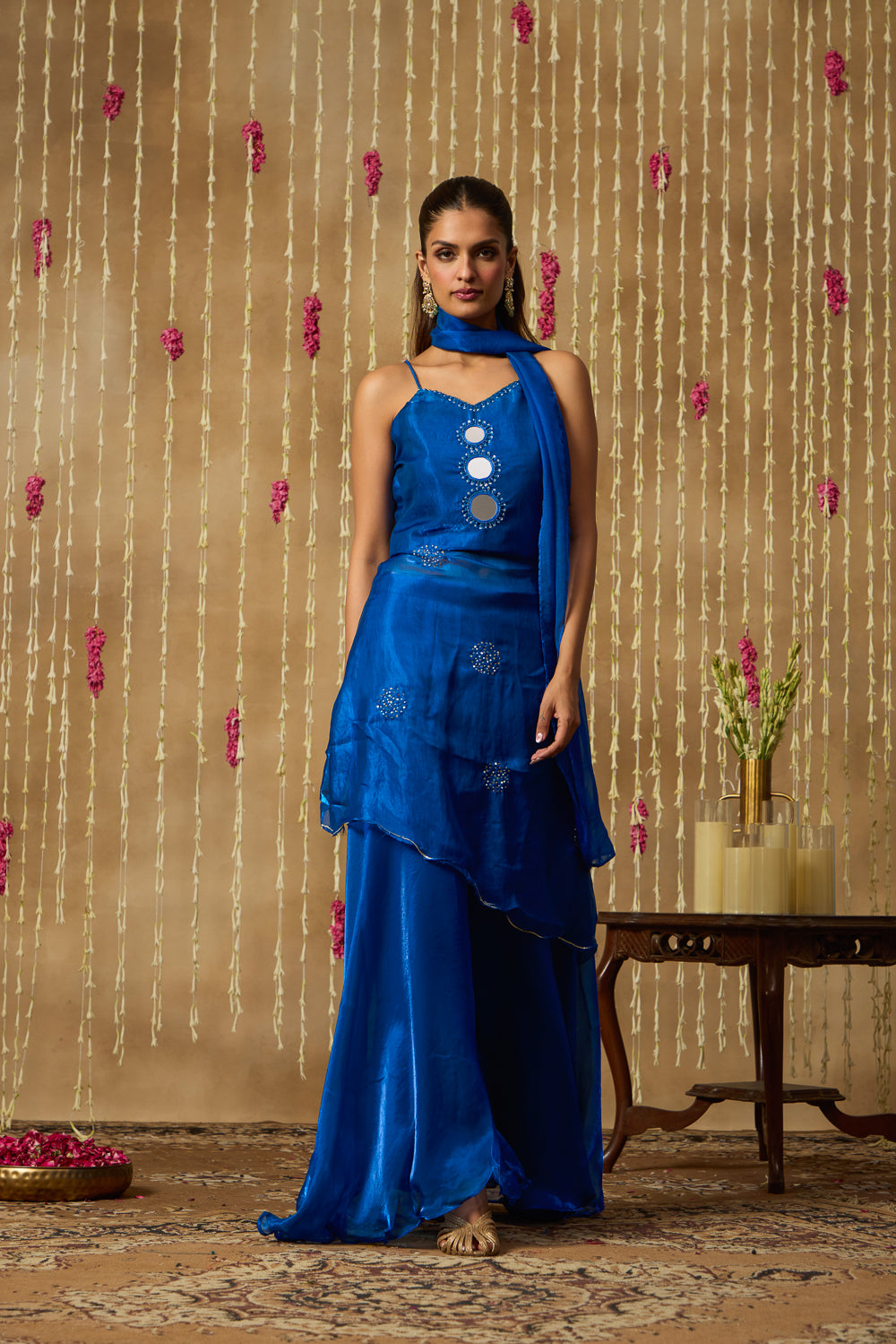 Jhoom Cobalt Mirror Kurta Set
