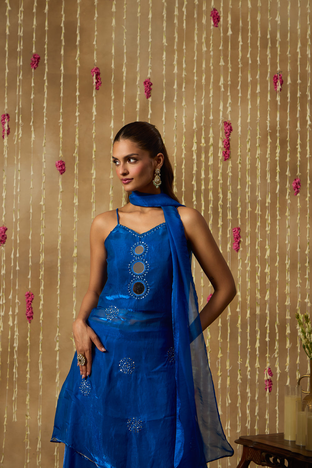 Jhoom Cobalt Mirror Kurta Set