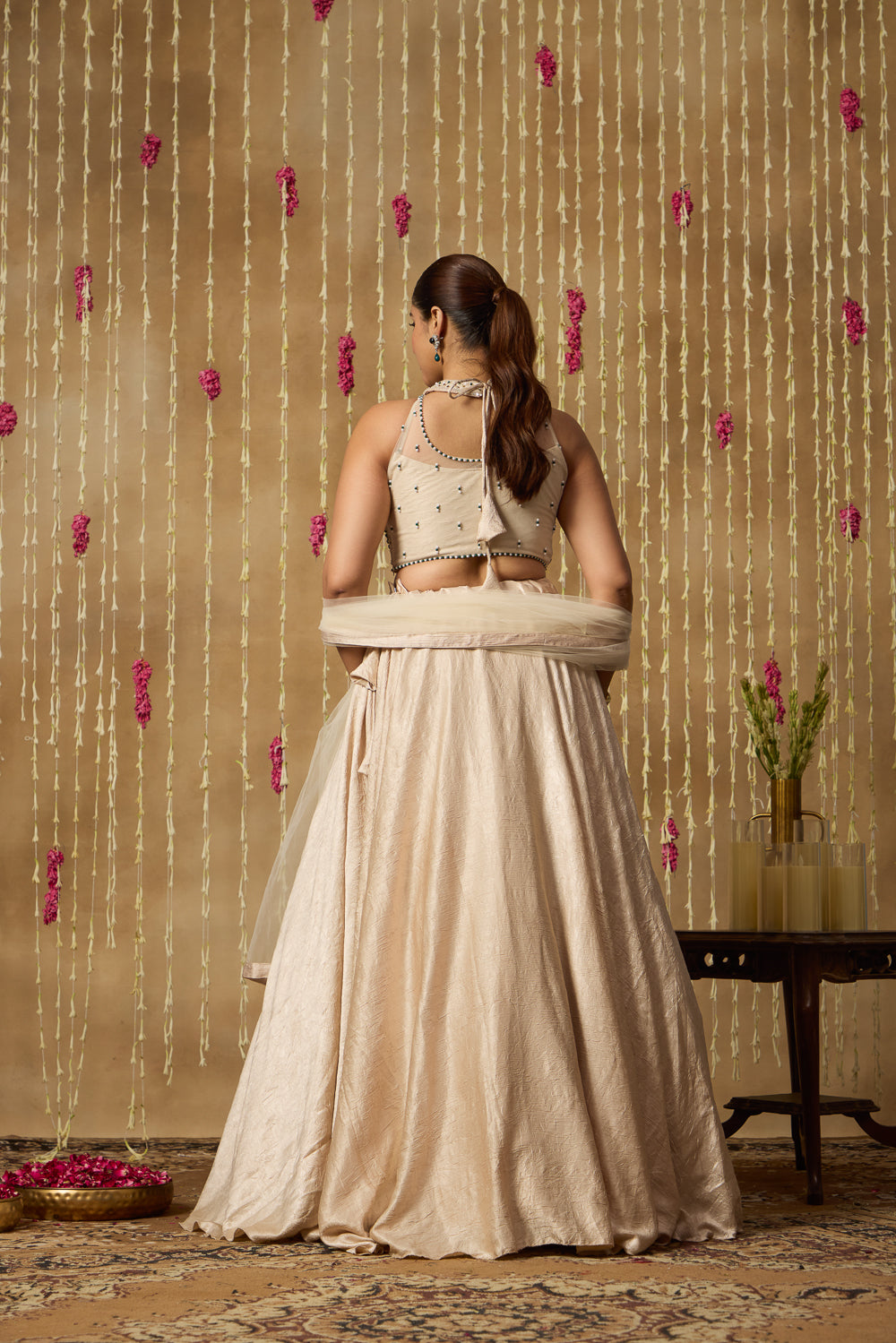Jhoom Ivory Jewel Lehenga Set