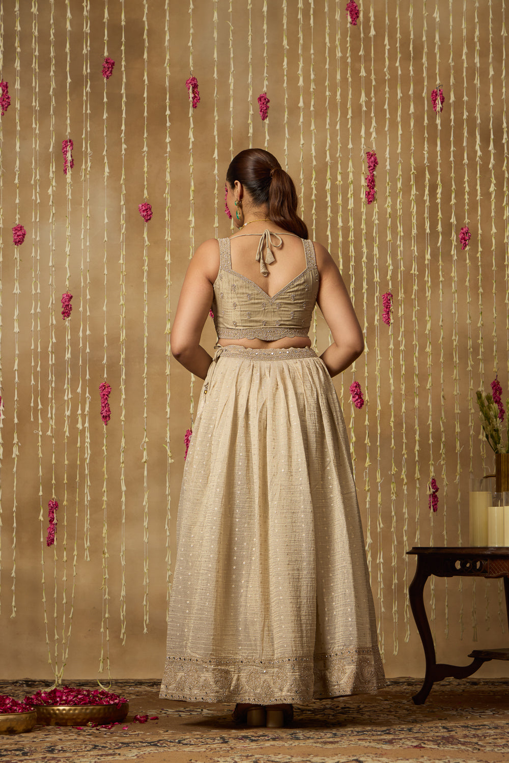 Jhoom Sand Shimmer Lehenga Set