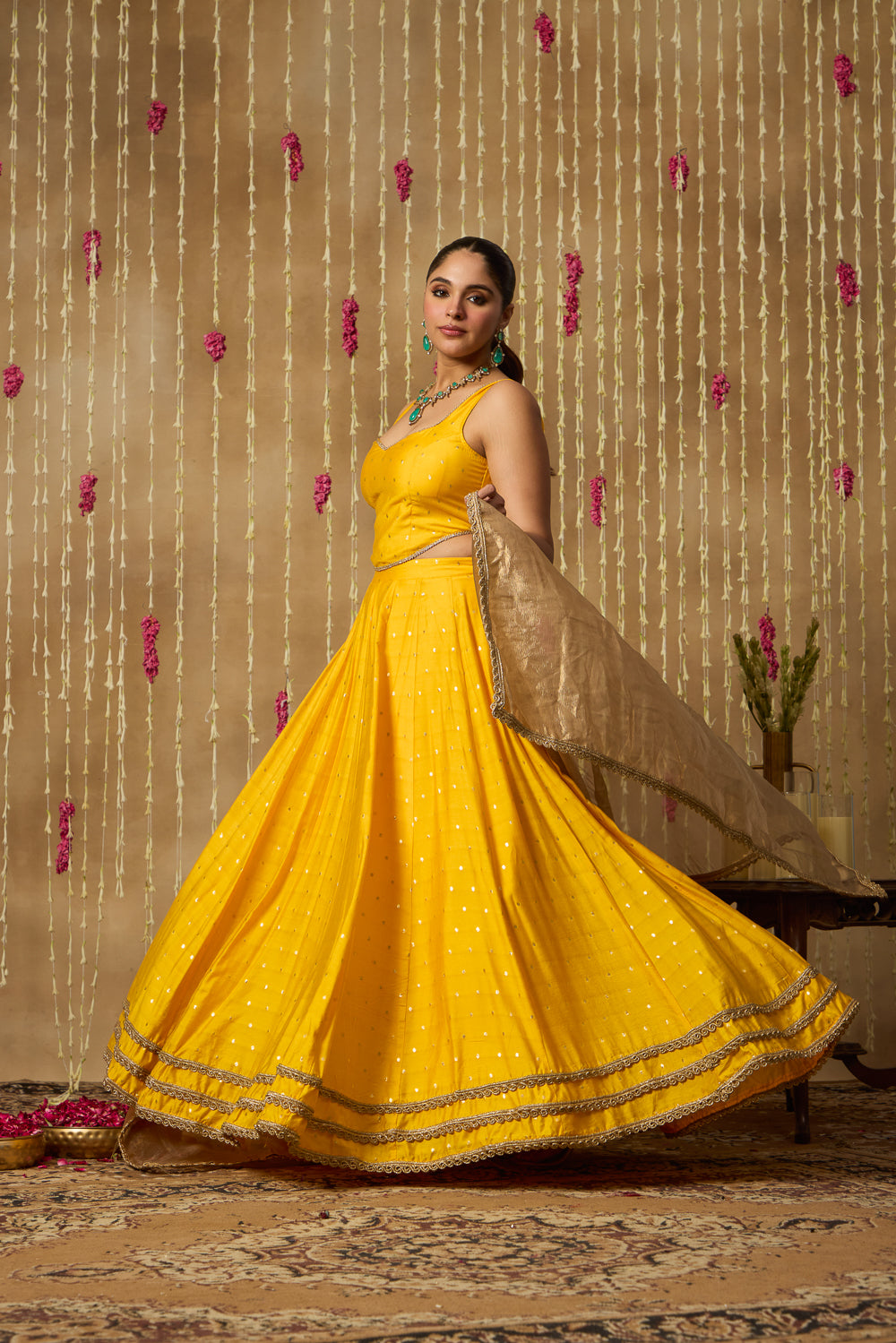 Jhoom Sunny Yellow Lehenga Set