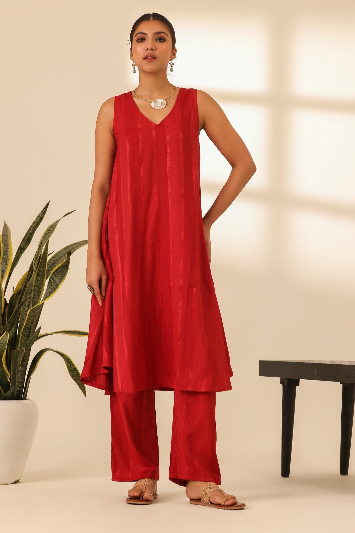 Rangrez Statement Red Kurta