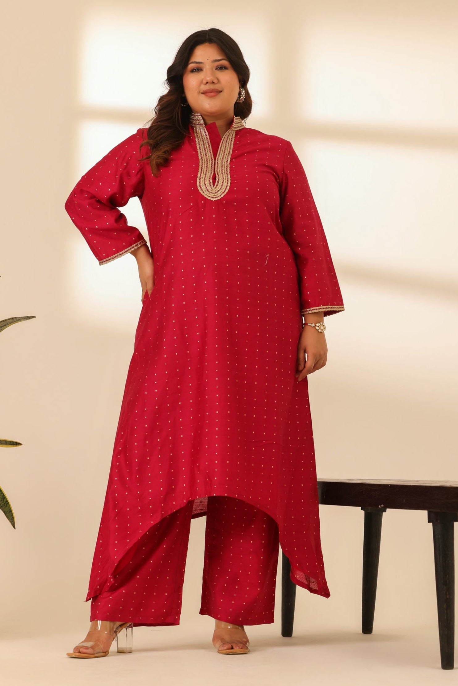 Rangrez Pink Bliss A Line Kurta