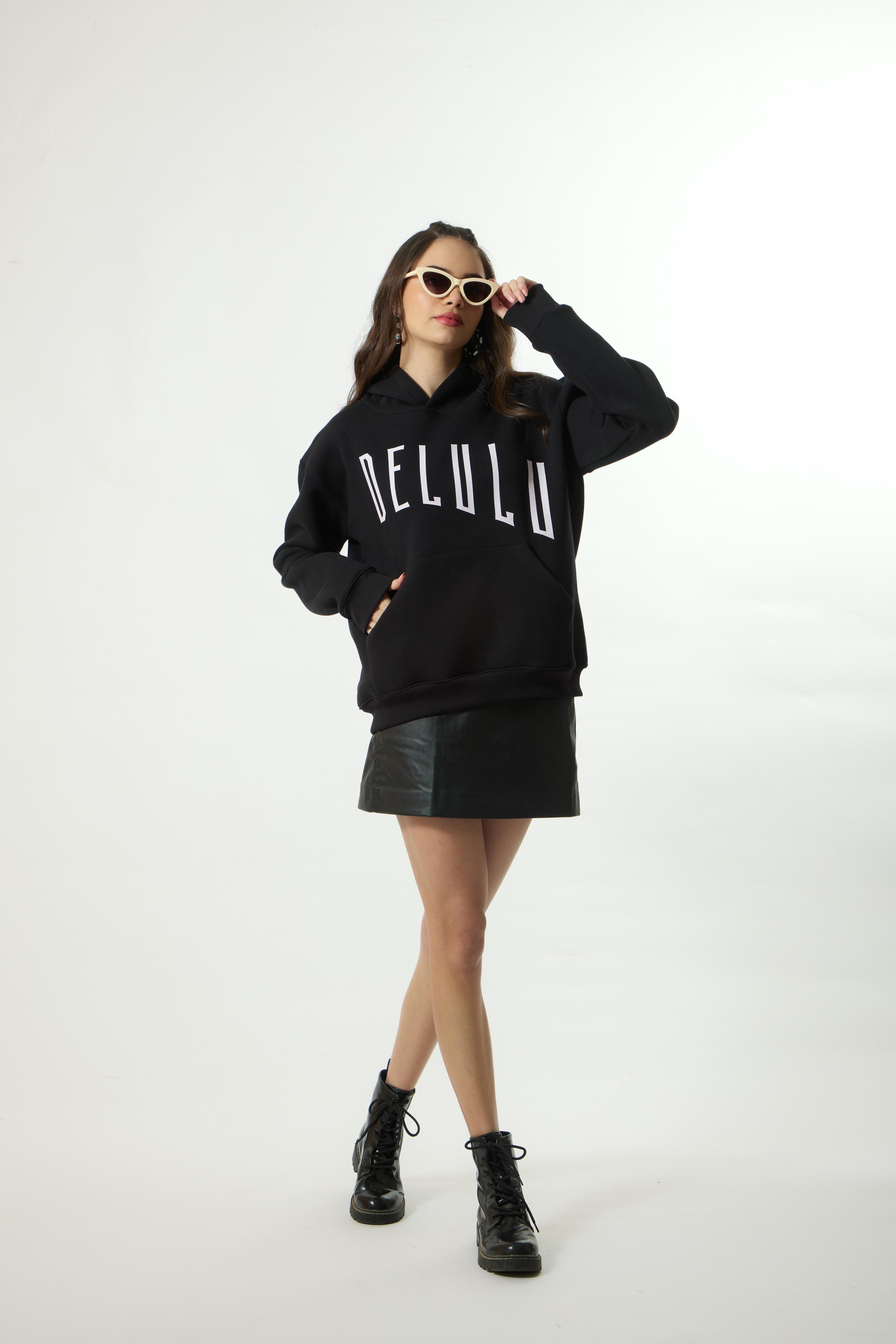 “DELULU” Premium Oversized Hoodie