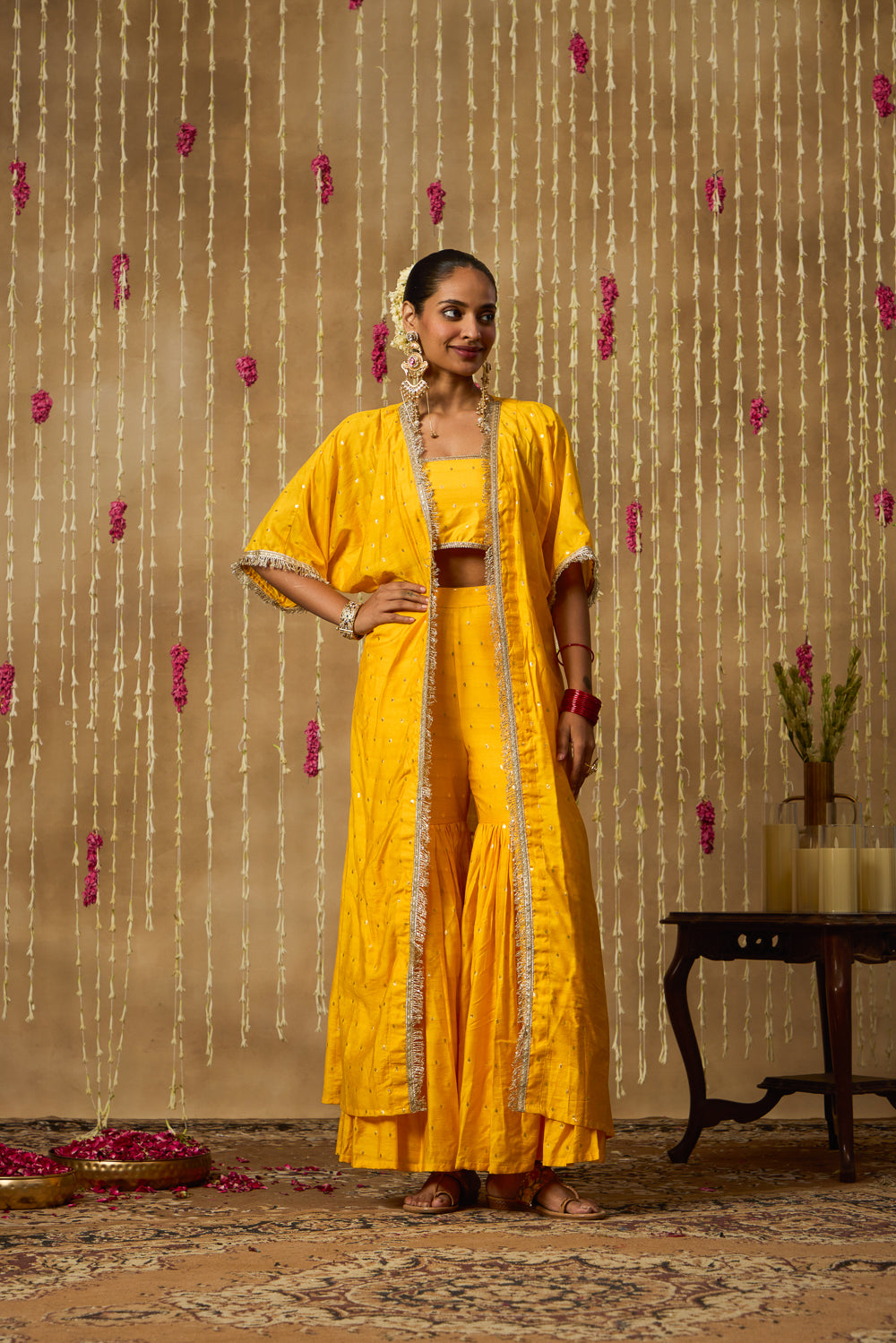 Jhoom Marigold Overlay Set