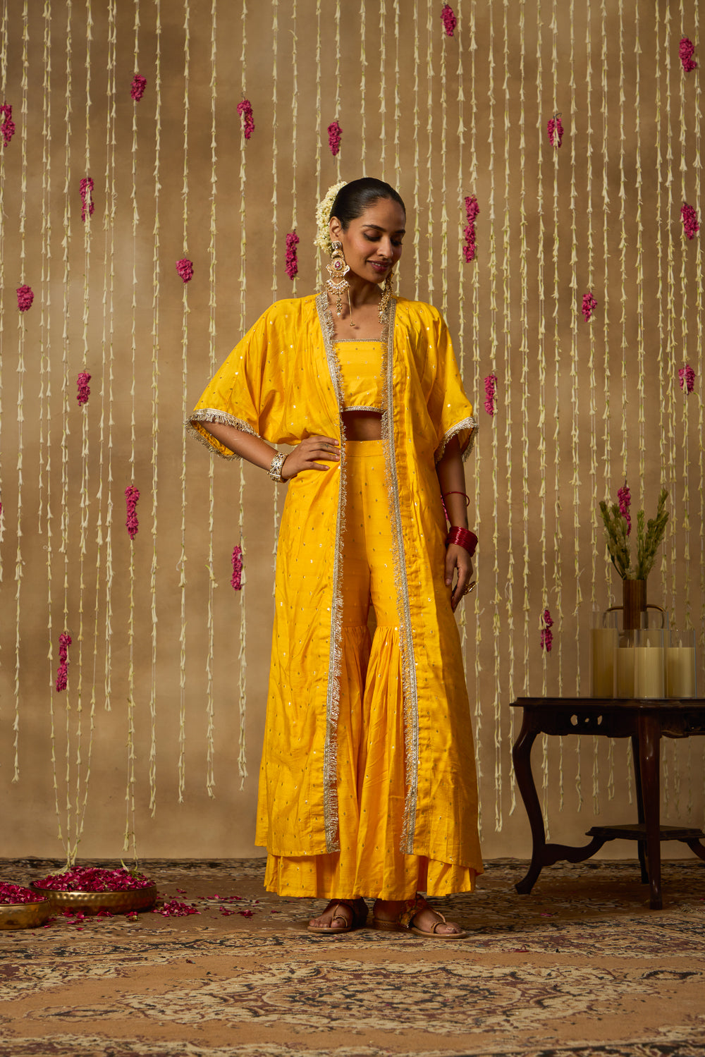 Jhoom Marigold Overlay Set