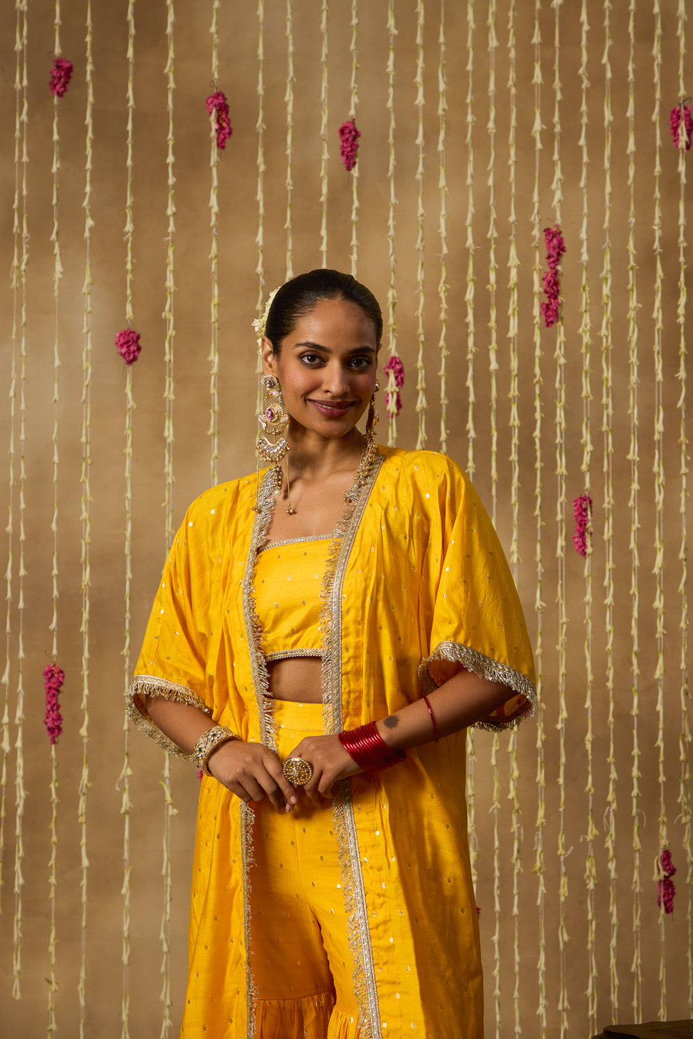 Jhoom Marigold Overlay Set