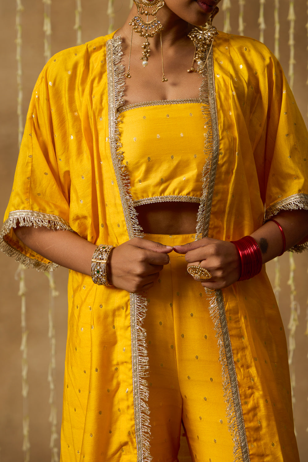 Jhoom Marigold Overlay Set