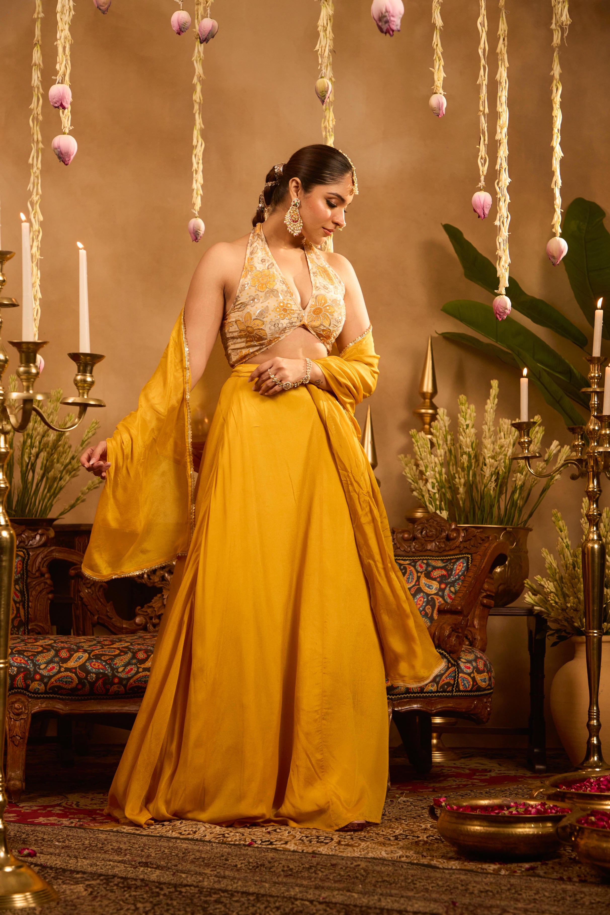 Mastaani Haldi Bloom Lehenga Set