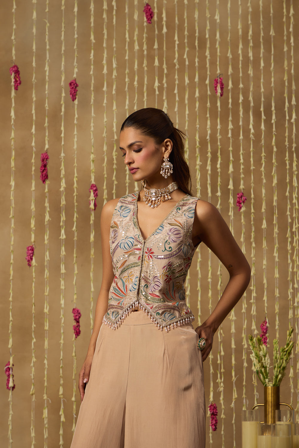 Jhoom Sand Floral Fusion Set