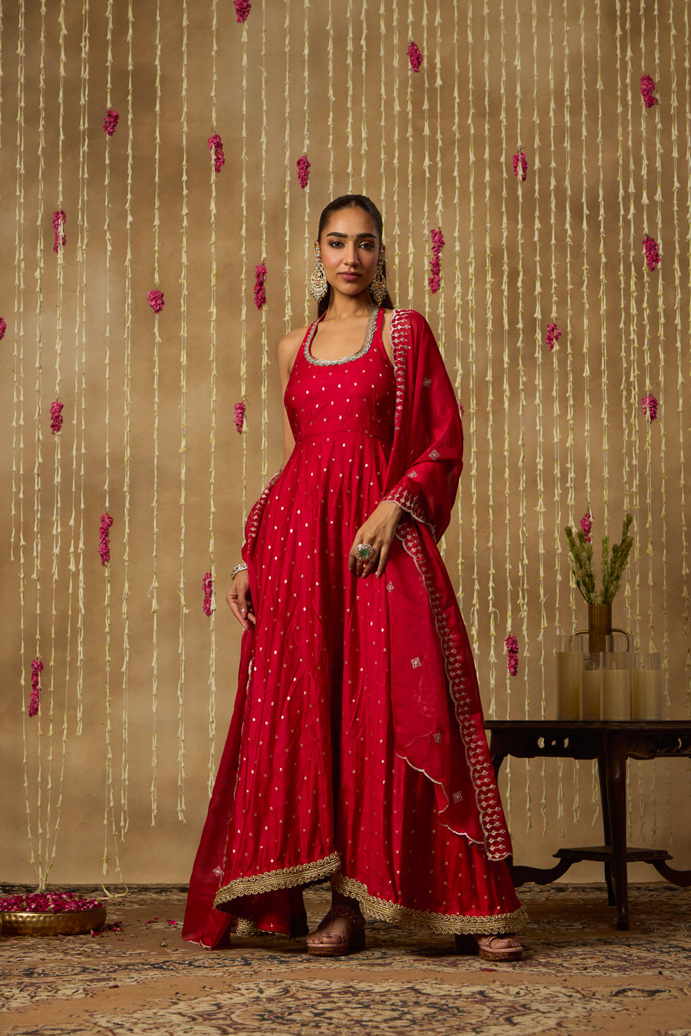 Jhoom Ruby Jewel Anarkali Set