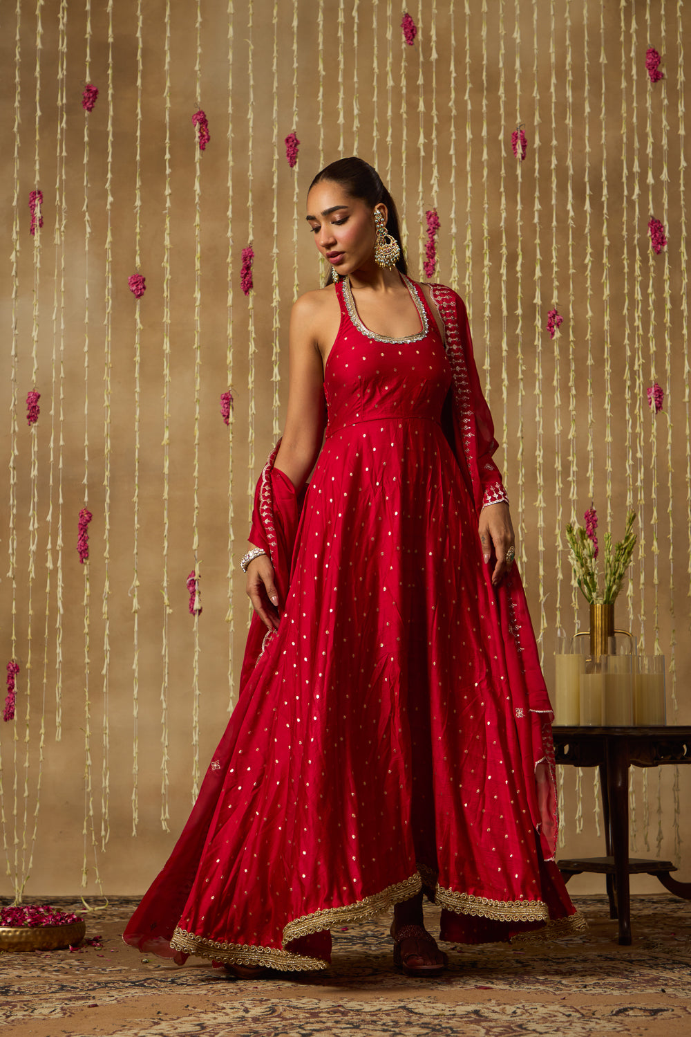 Jhoom Ruby Jewel Anarkali Set