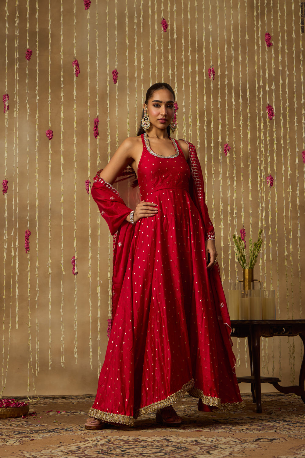 Jhoom Ruby Jewel Anarkali Set