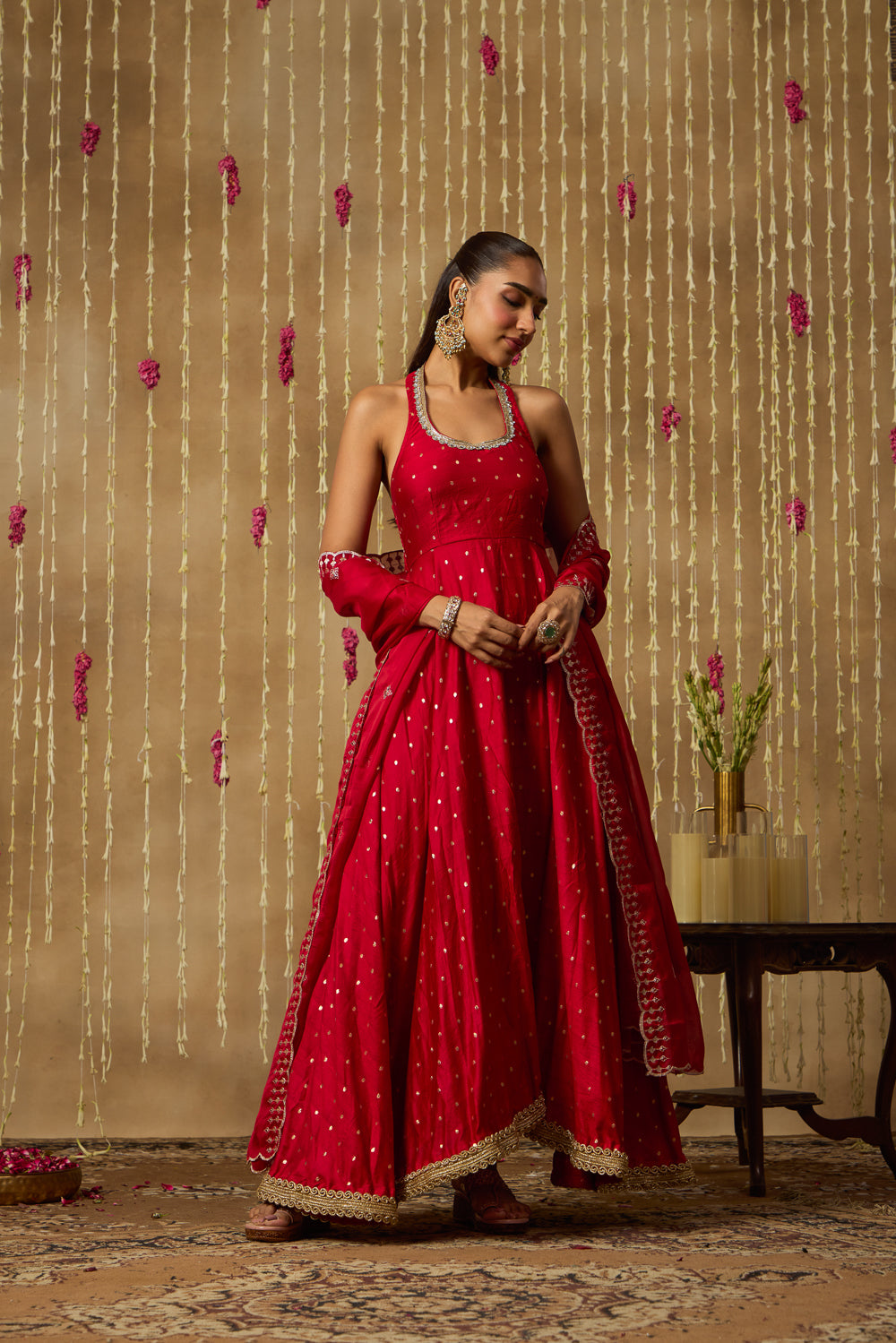 Jhoom Ruby Jewel Anarkali Set