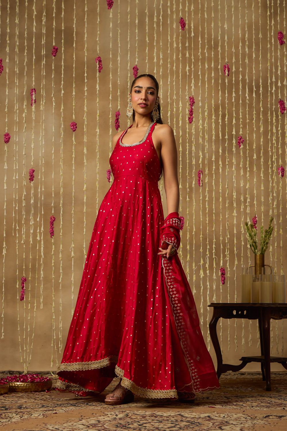 Jhoom Ruby Jewel Anarkali Set