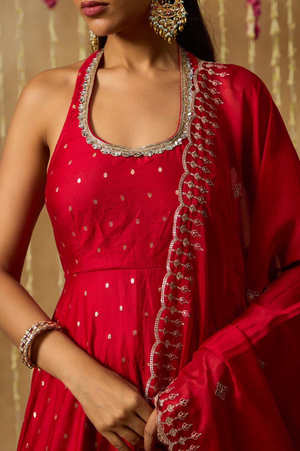 Jhoom Ruby Jewel Anarkali Set