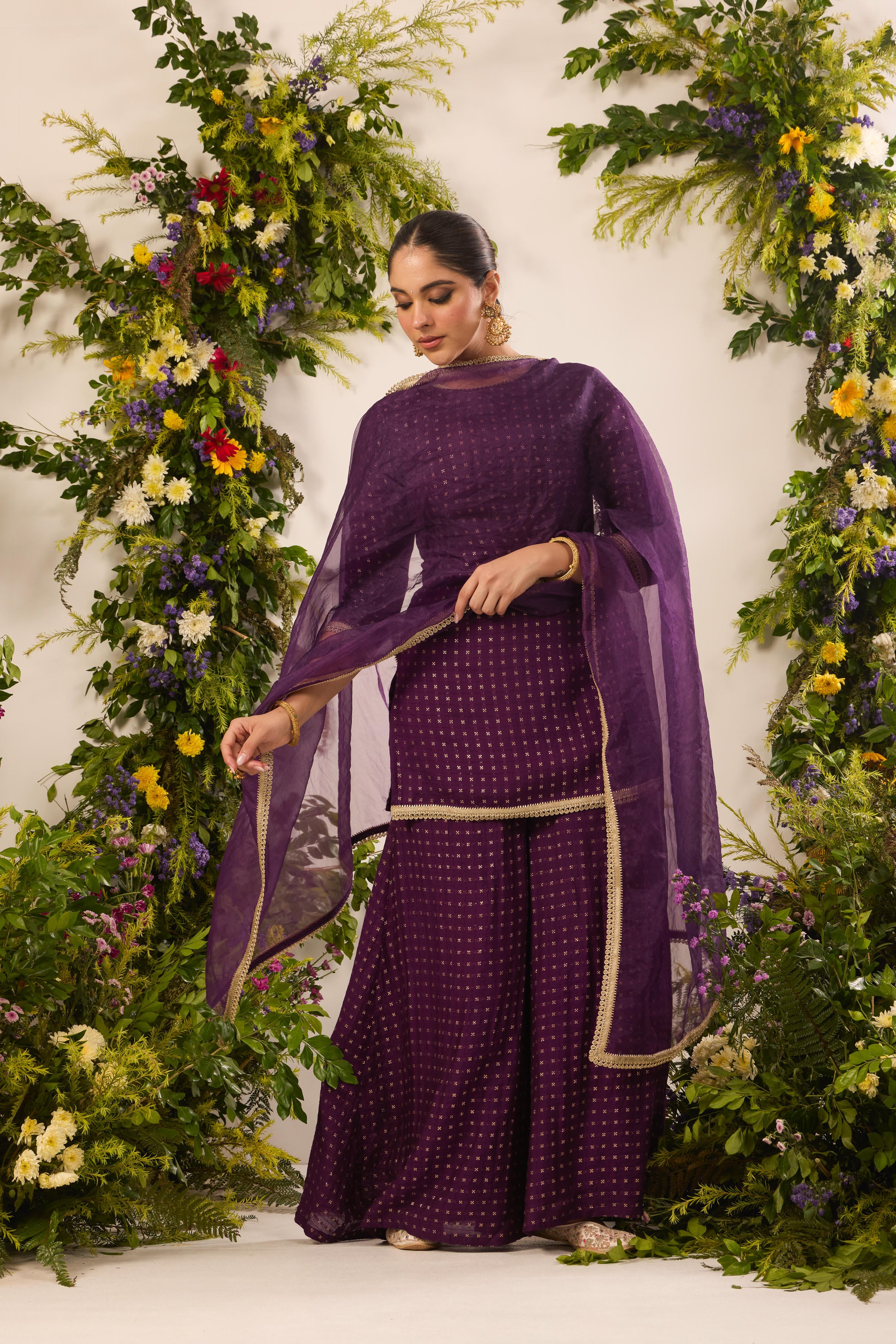 Mastaani Peak Purple Kurta Set