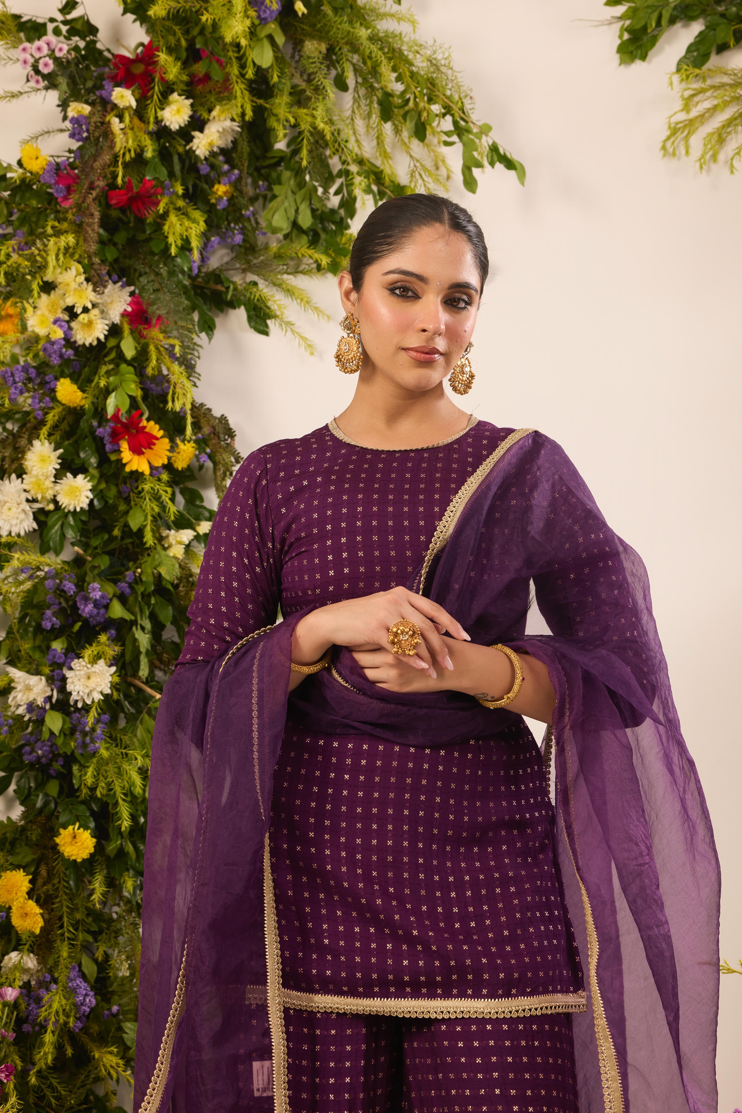 Mastaani Peak Purple Kurta Set