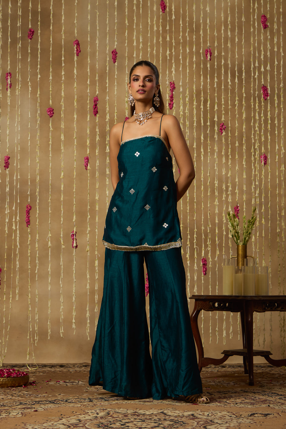 Jhoom Emerald Mirror Kurta Set