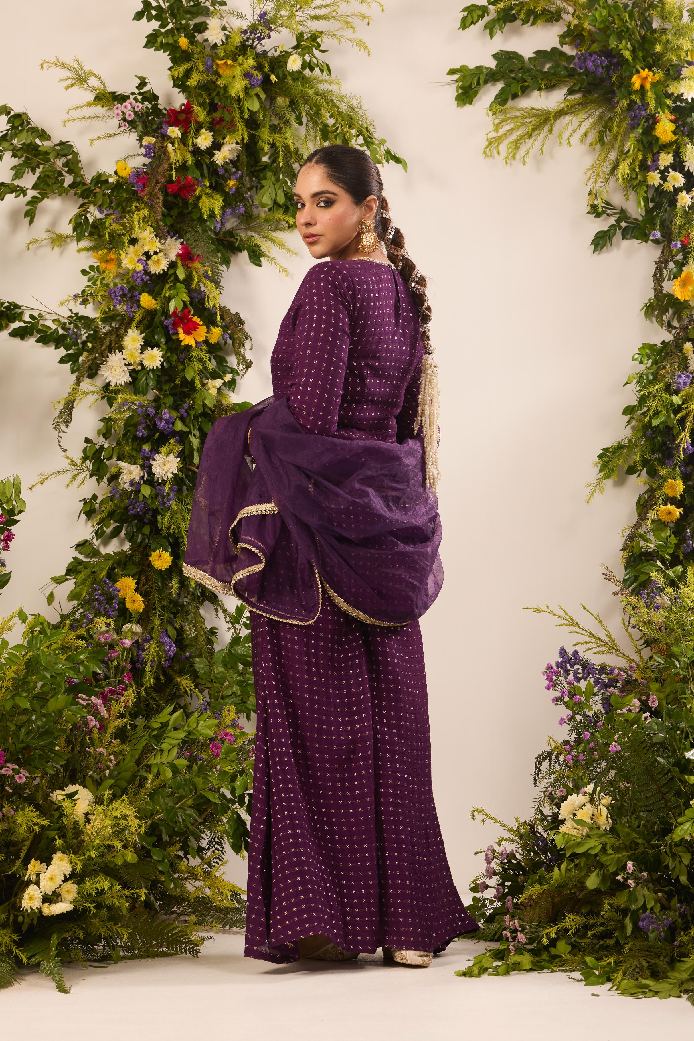 Mastaani Peak Purple Kurta Set