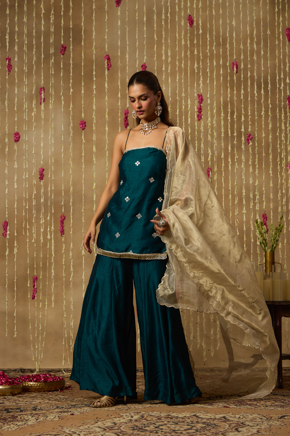 Jhoom Emerald Mirror Kurta Set