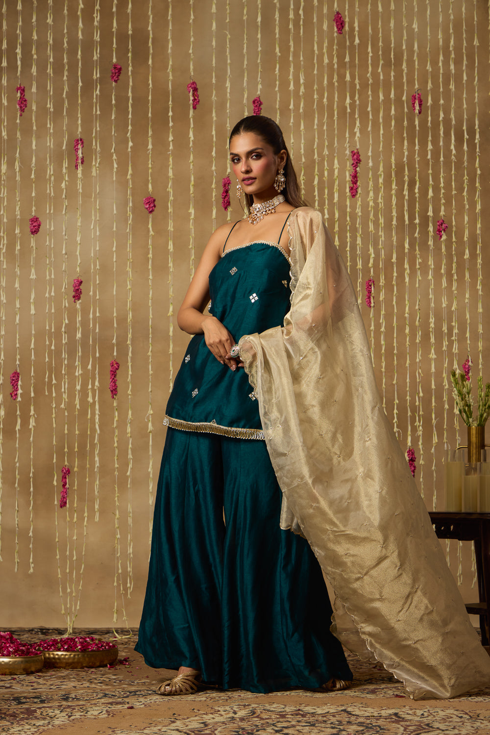 Jhoom Emerald Mirror Kurta Set