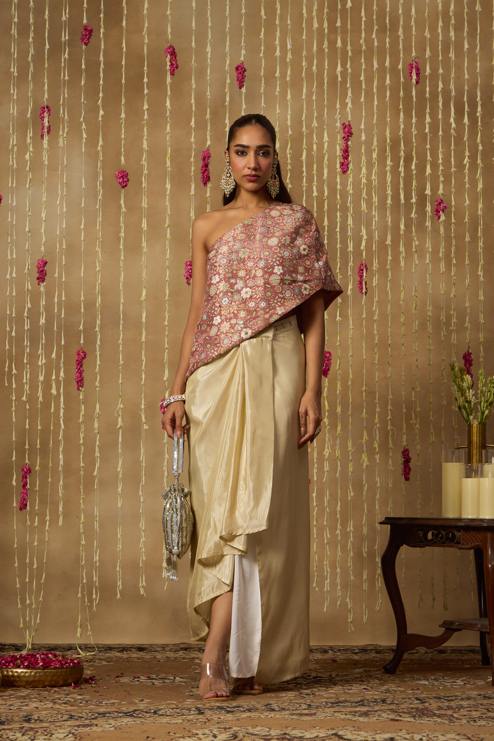 Jhoom Vintage Rose Drape Set