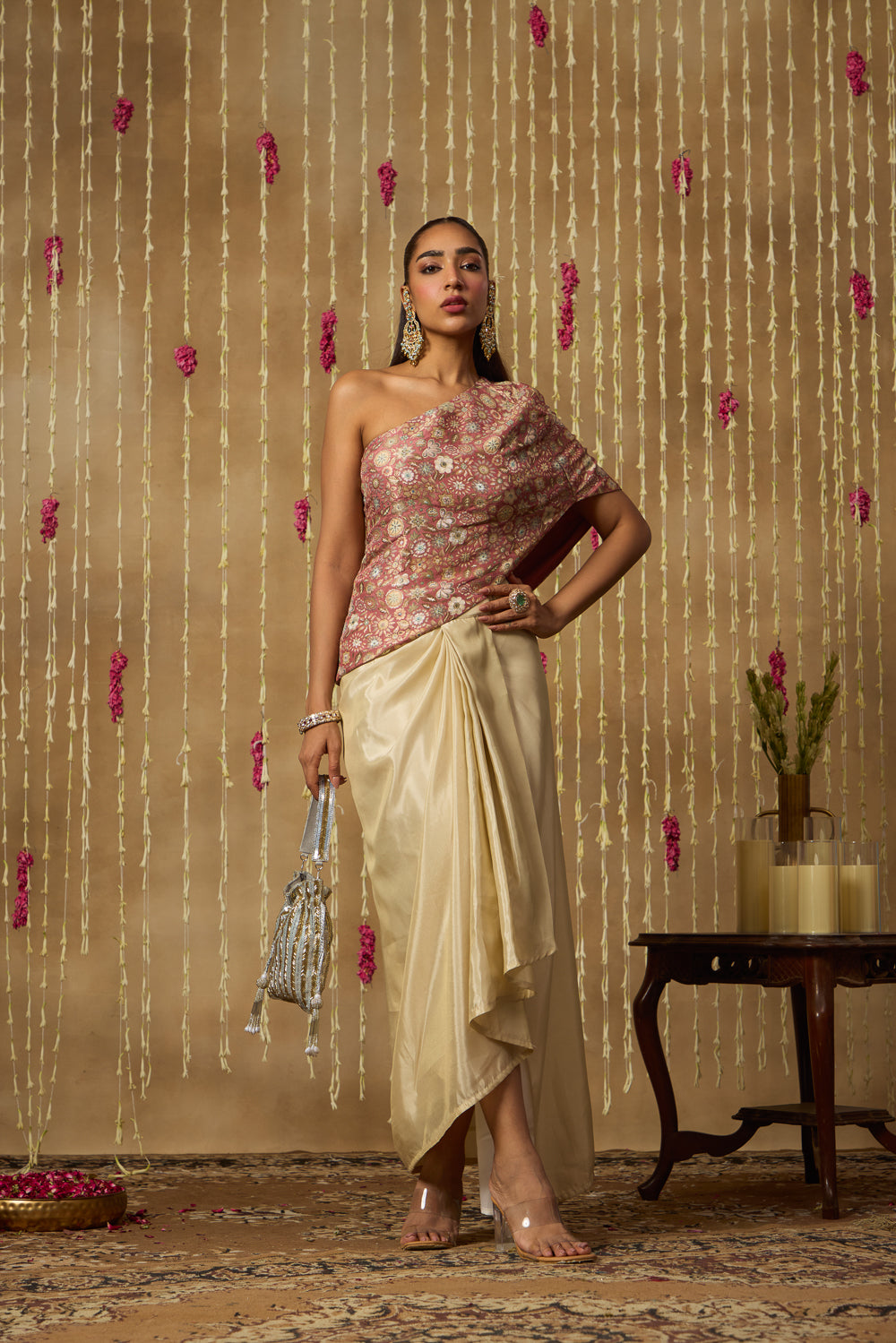 Jhoom Vintage Rose Drape Set