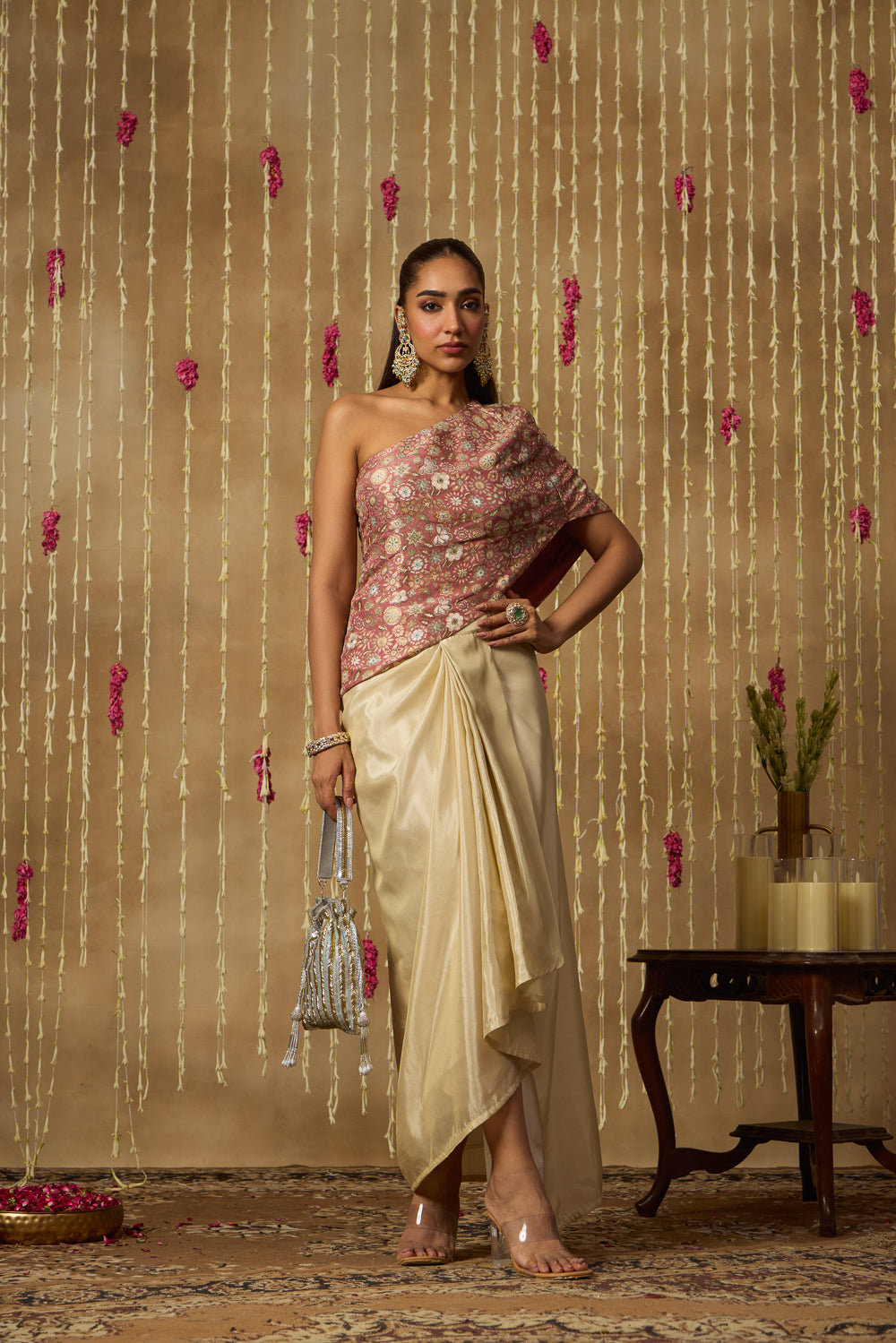 Jhoom Vintage Rose Drape Set