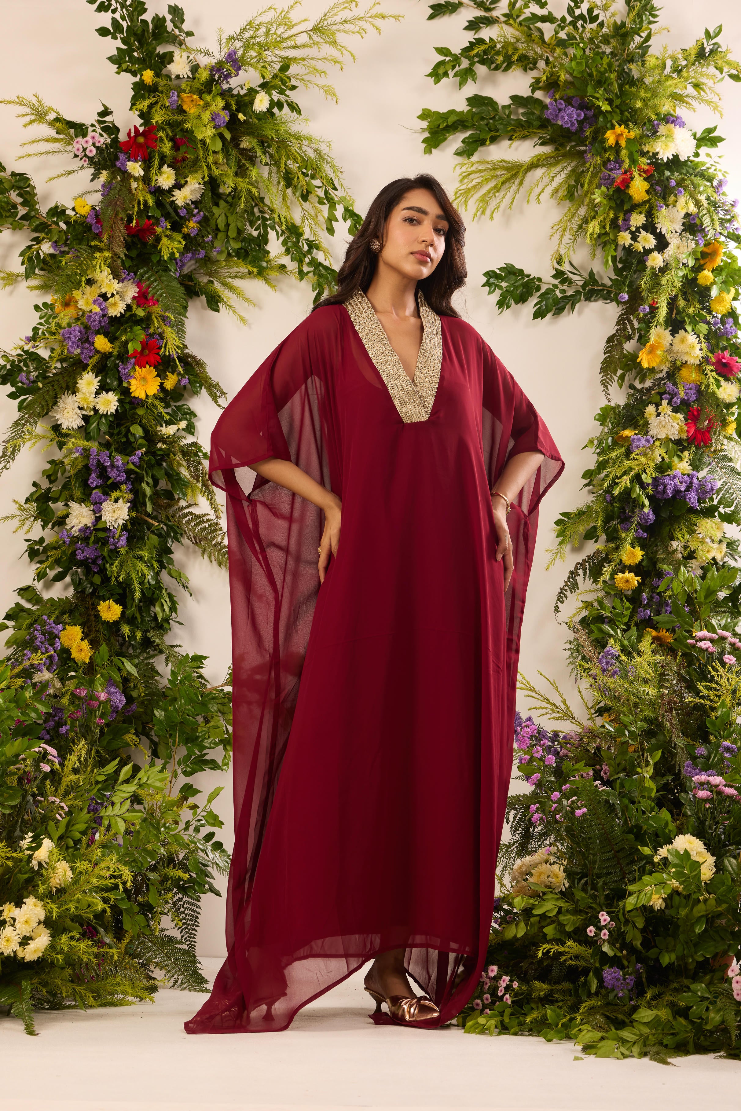 Mastaani Ruby Kaftan
