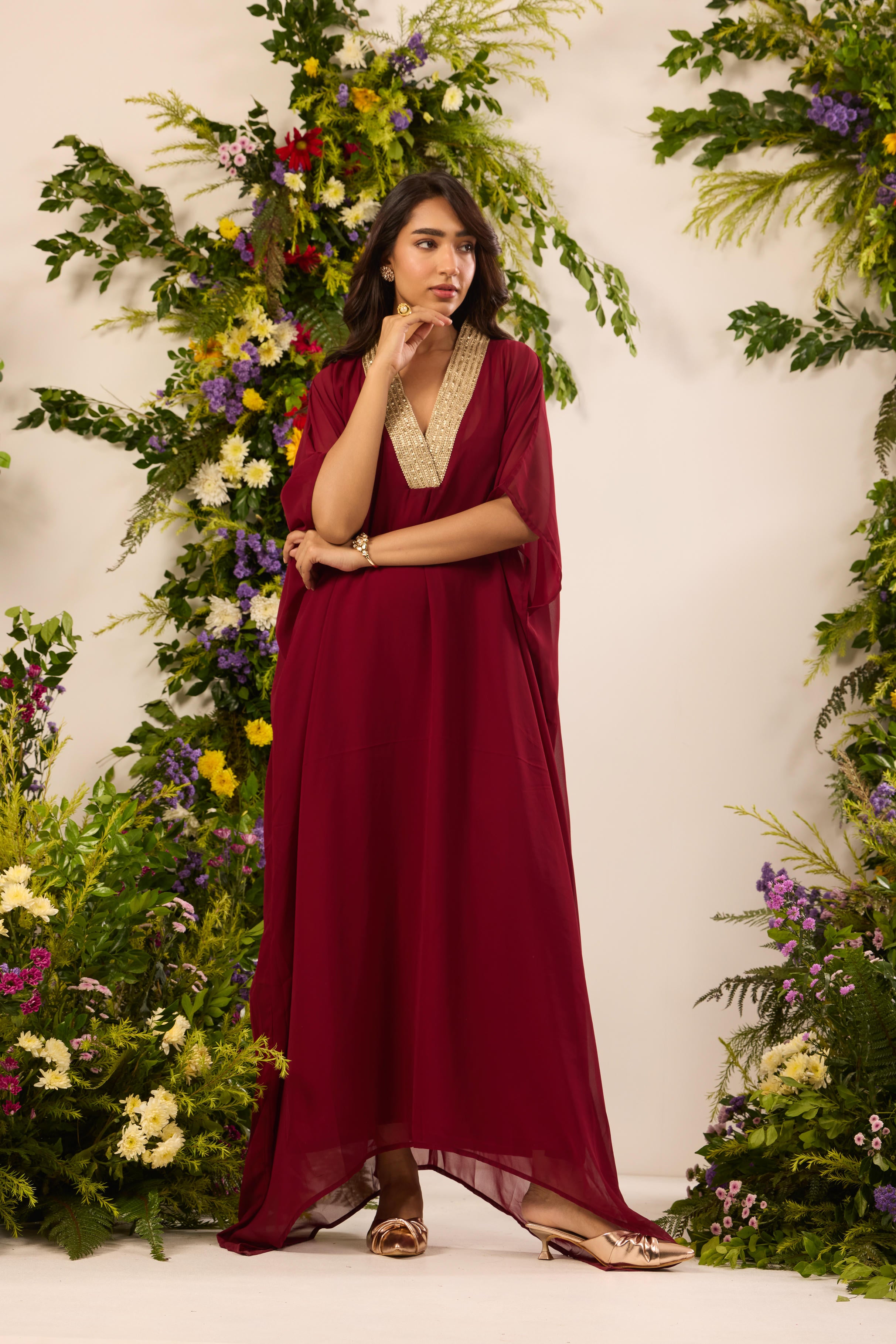 Mastaani Ruby Kaftan