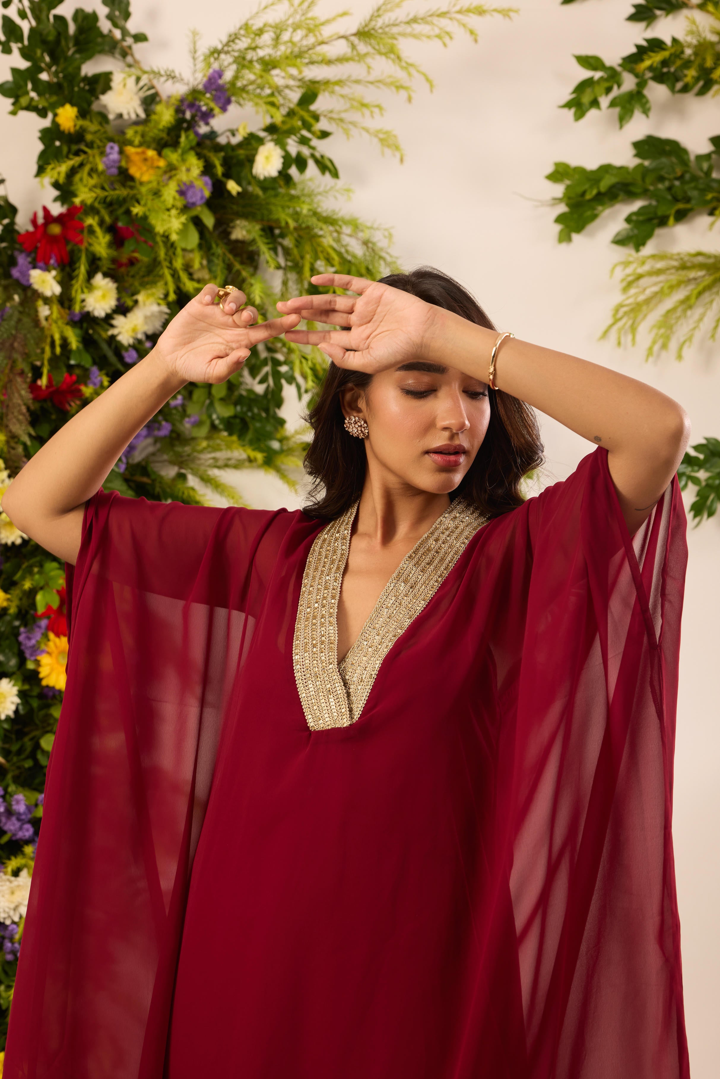 Mastaani Ruby Kaftan