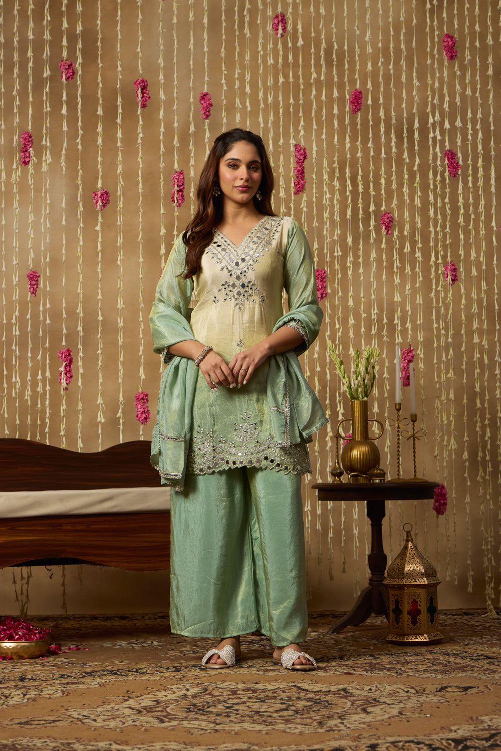 Jhoom Ombre Mirror Kurta Set