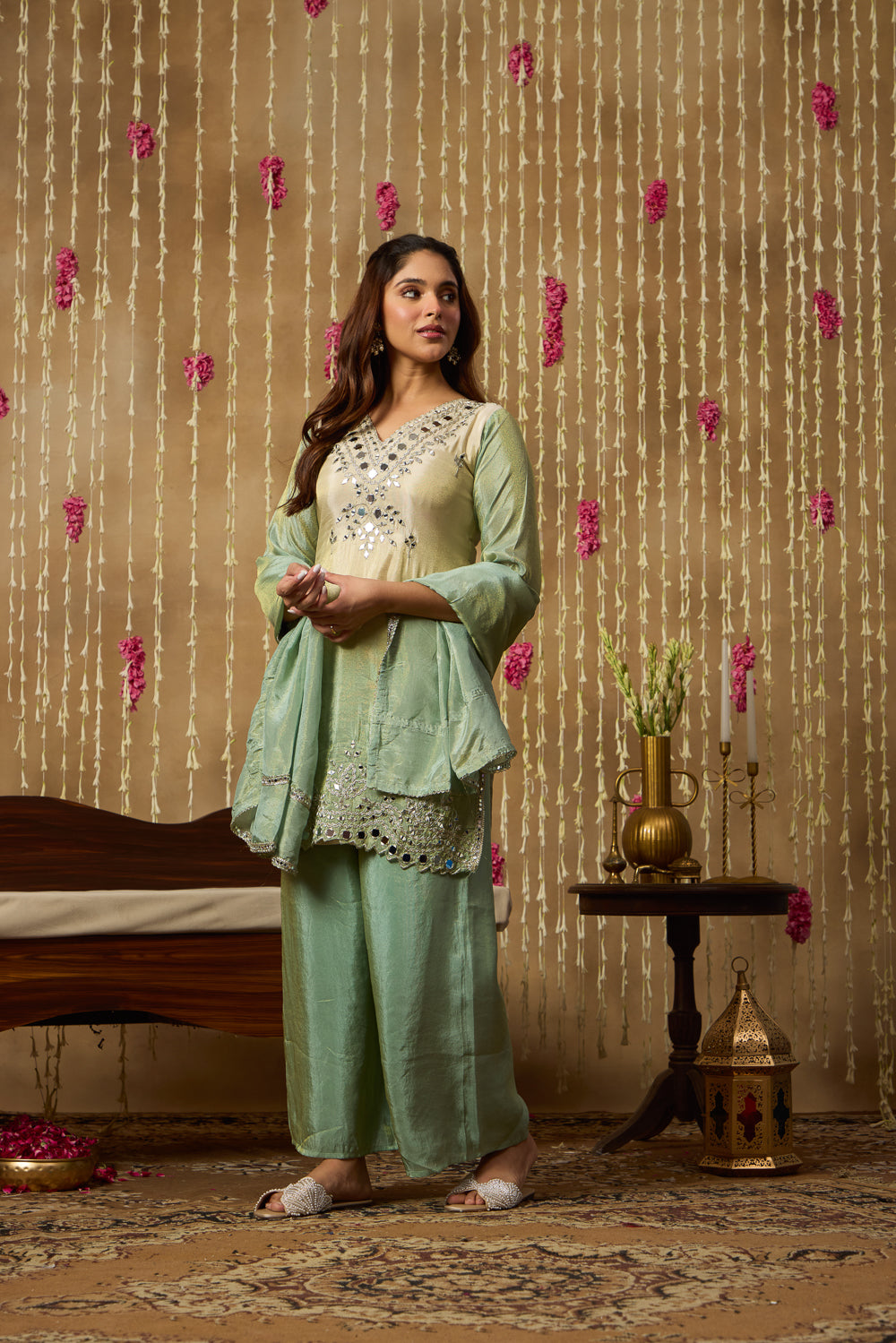 Jhoom Ombre Mirror Kurta Set