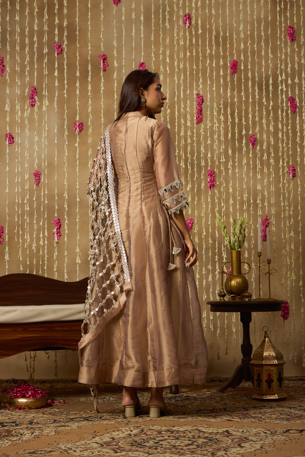 Jhoom Shimmer Mirror Anarkali Set