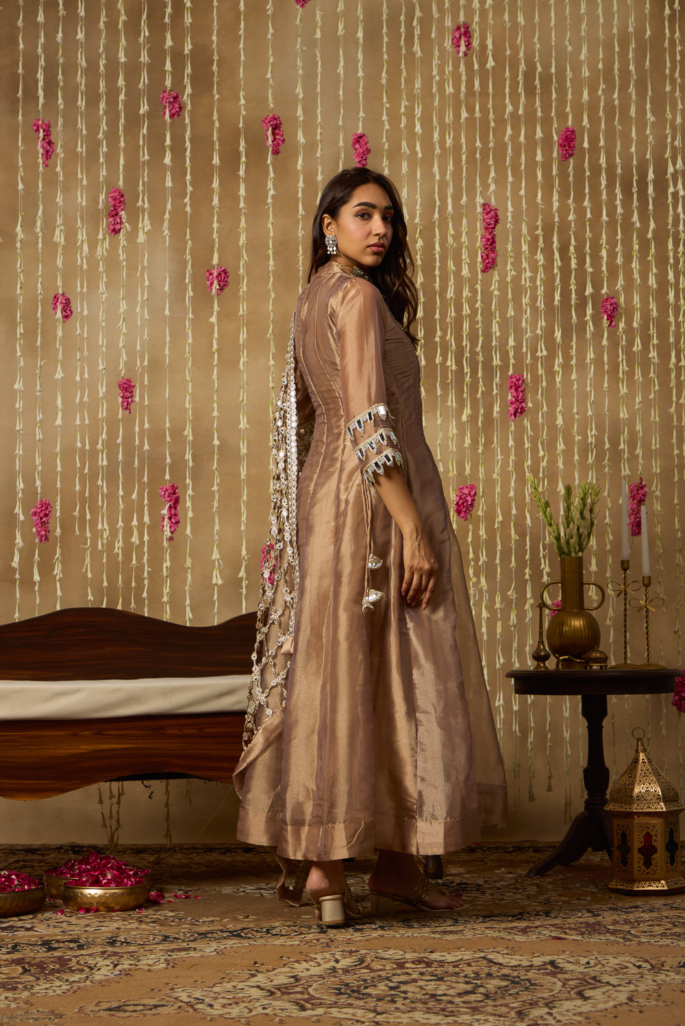 Jhoom Shimmer Mirror Anarkali Set