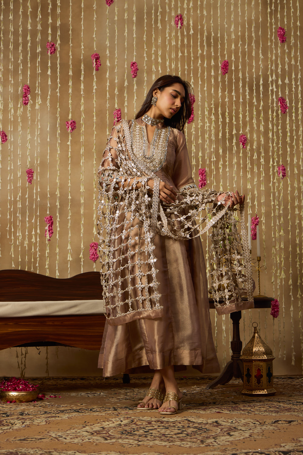 Jhoom Shimmer Mirror Anarkali Set