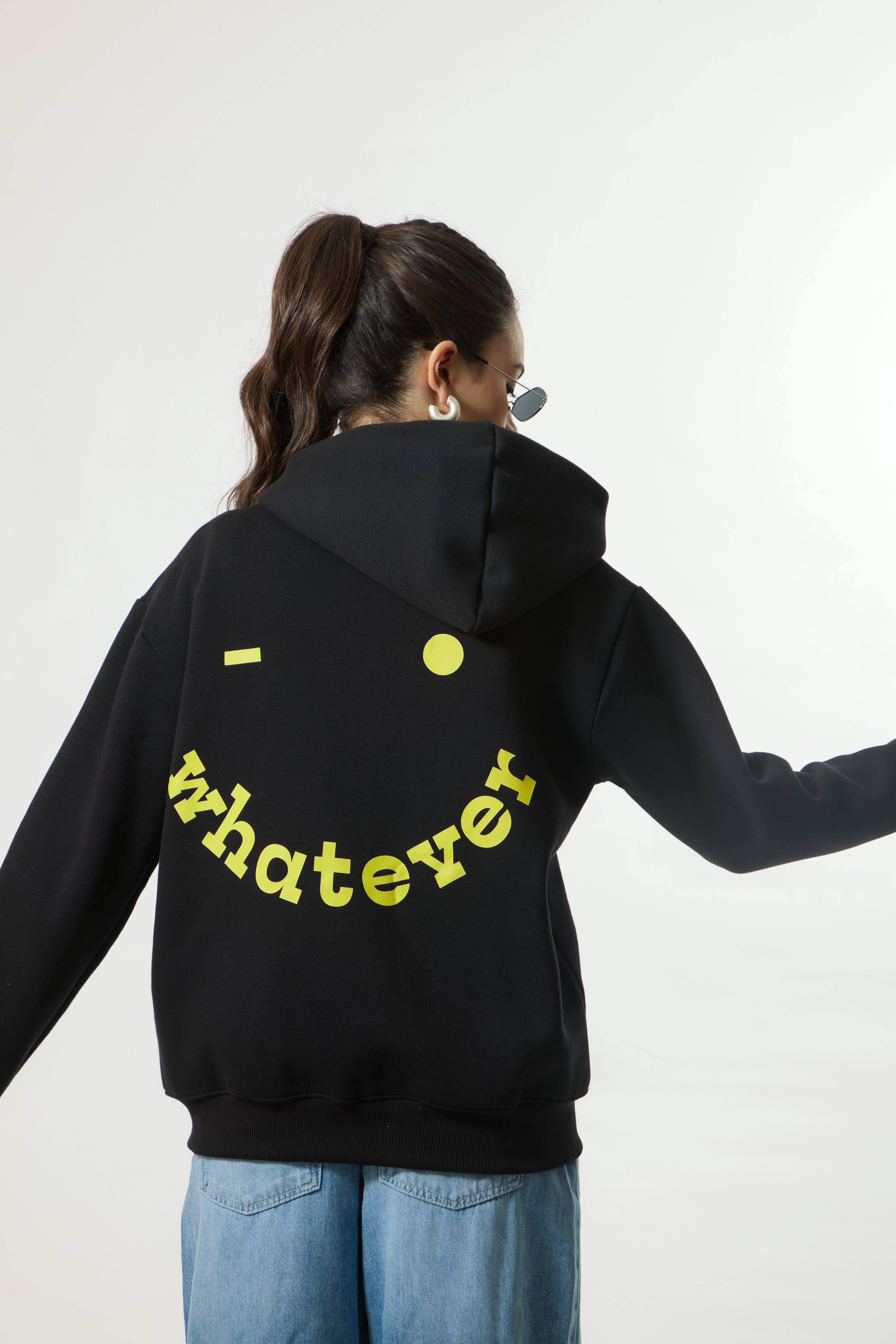 “WHATEVER SMILEY” Premium Oversized Hoodie