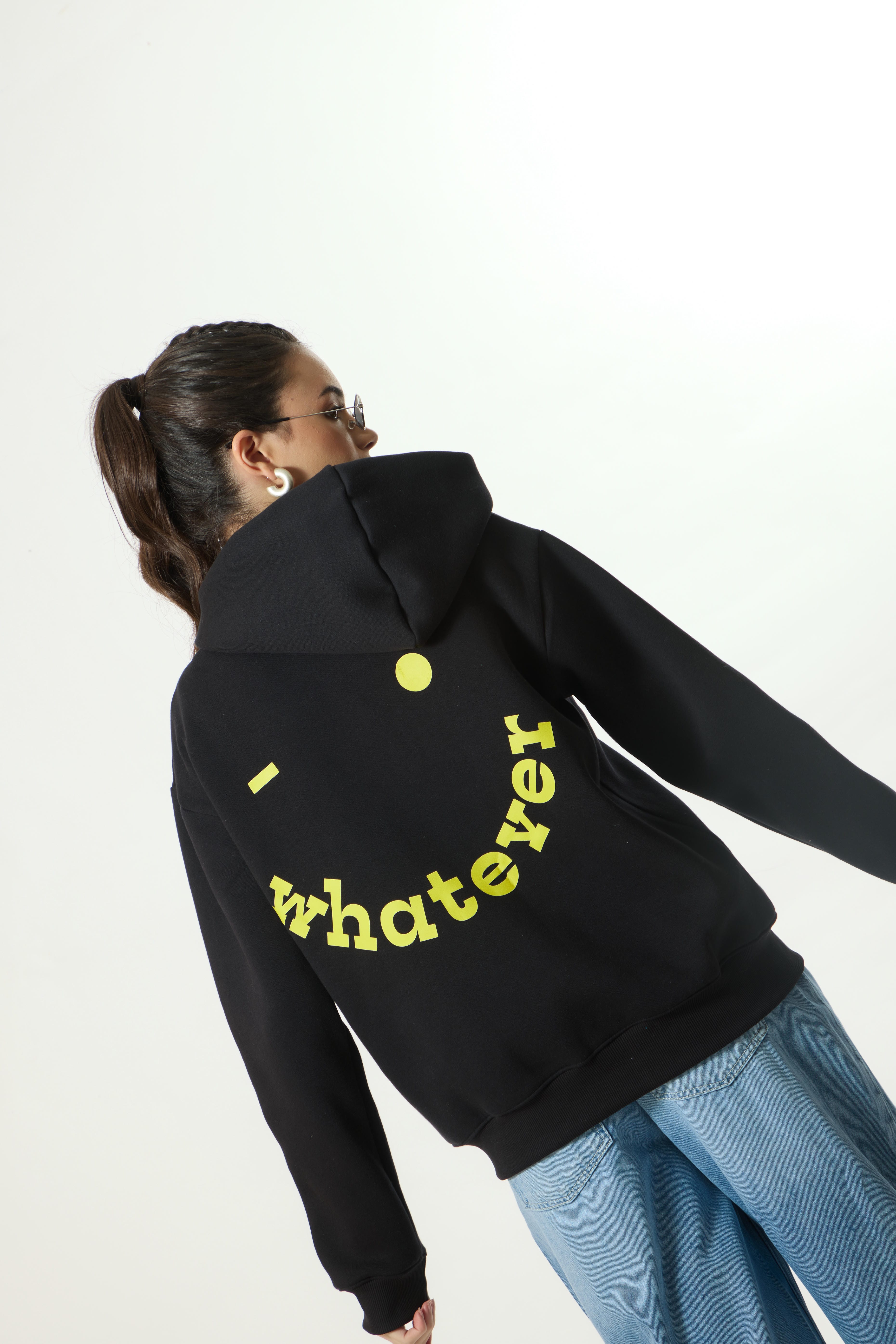 “WHATEVER SMILEY” Premium Oversized Hoodie