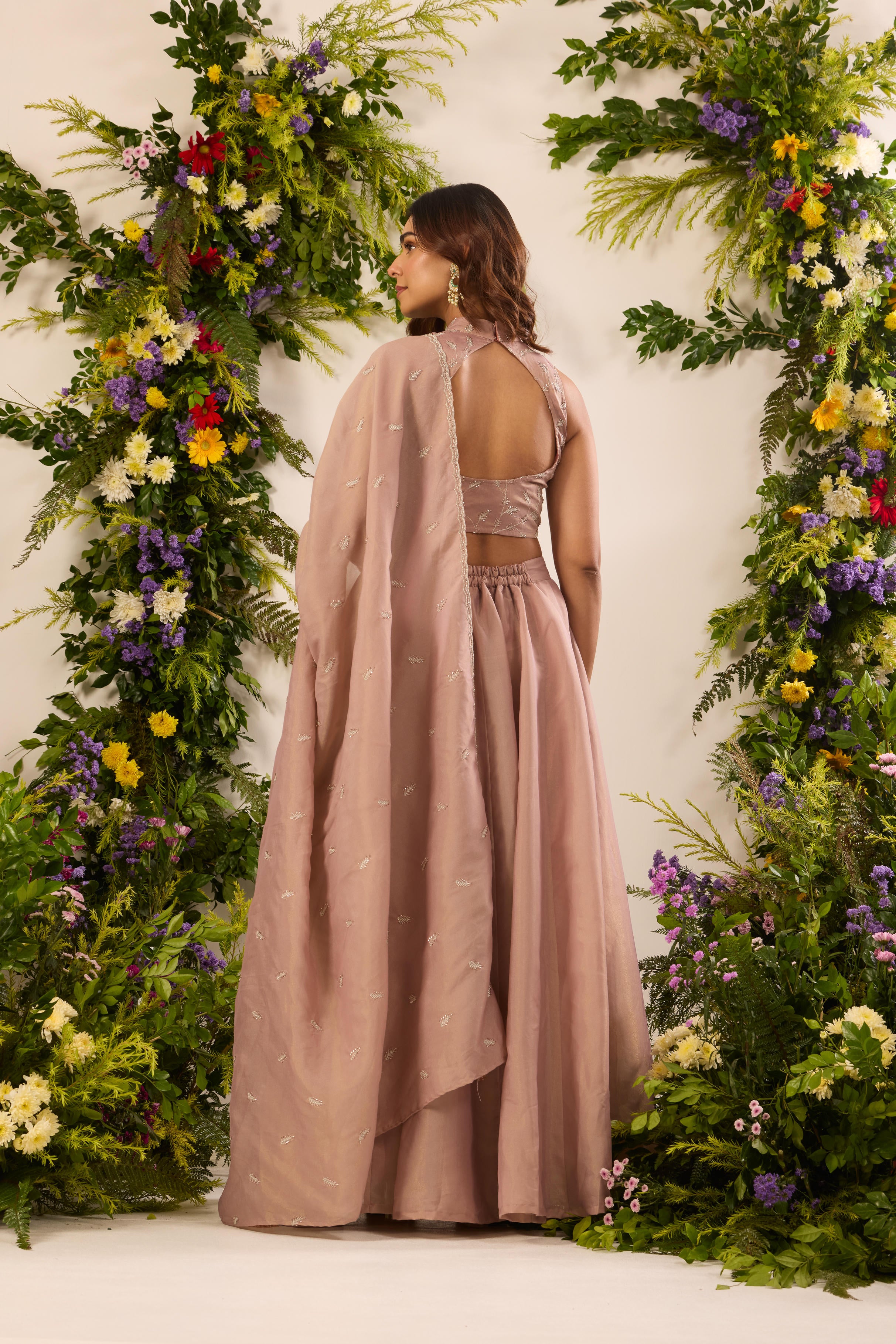 Mastaani Dusty Rose Lehenga Set