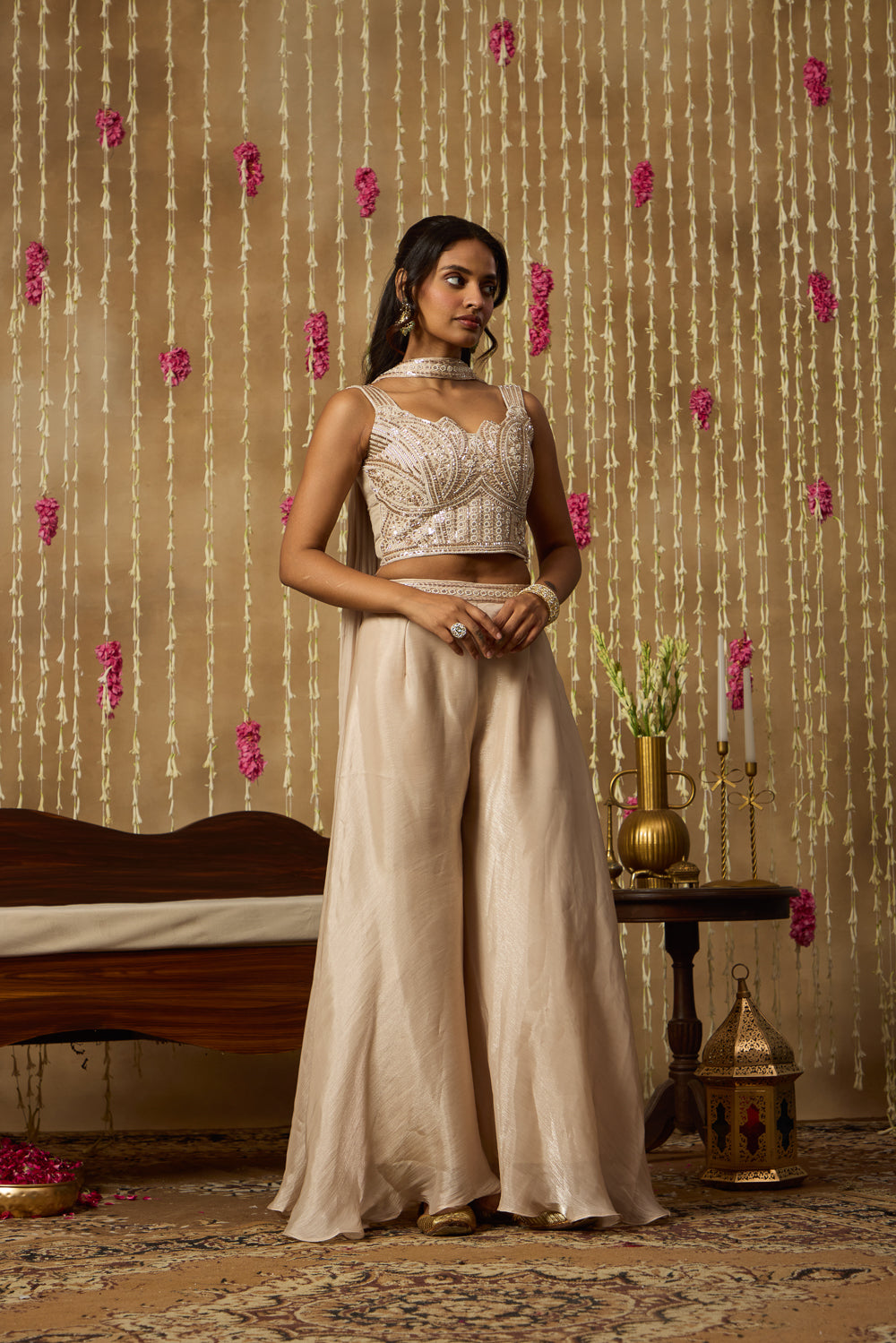 Jhoom Champagne Sequin Fusion Set