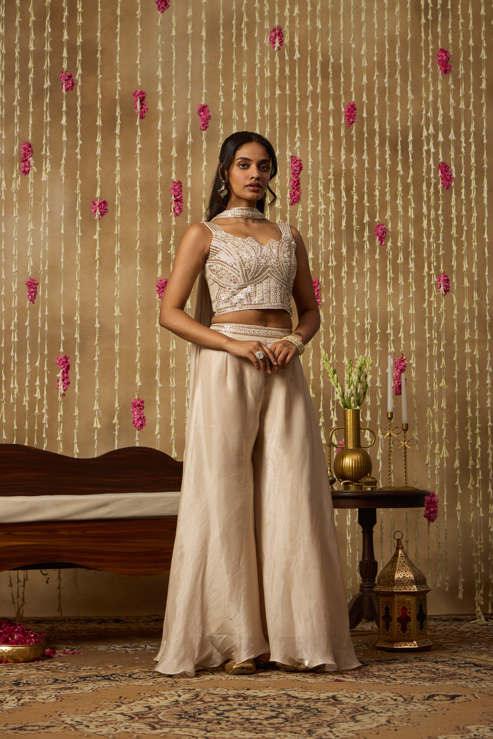 Jhoom Champagne Sequin Fusion Set