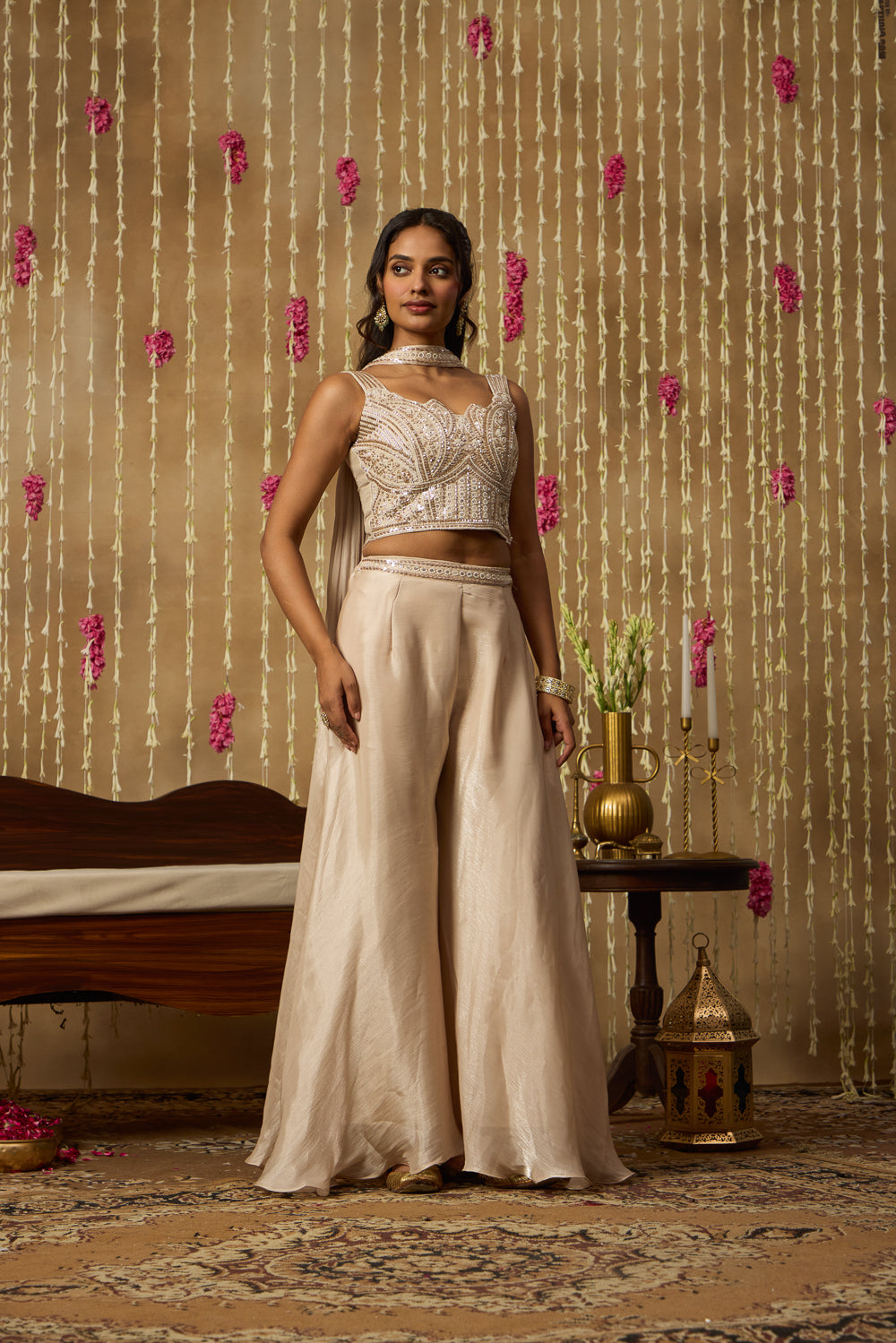 Jhoom Champagne Sequin Fusion Set