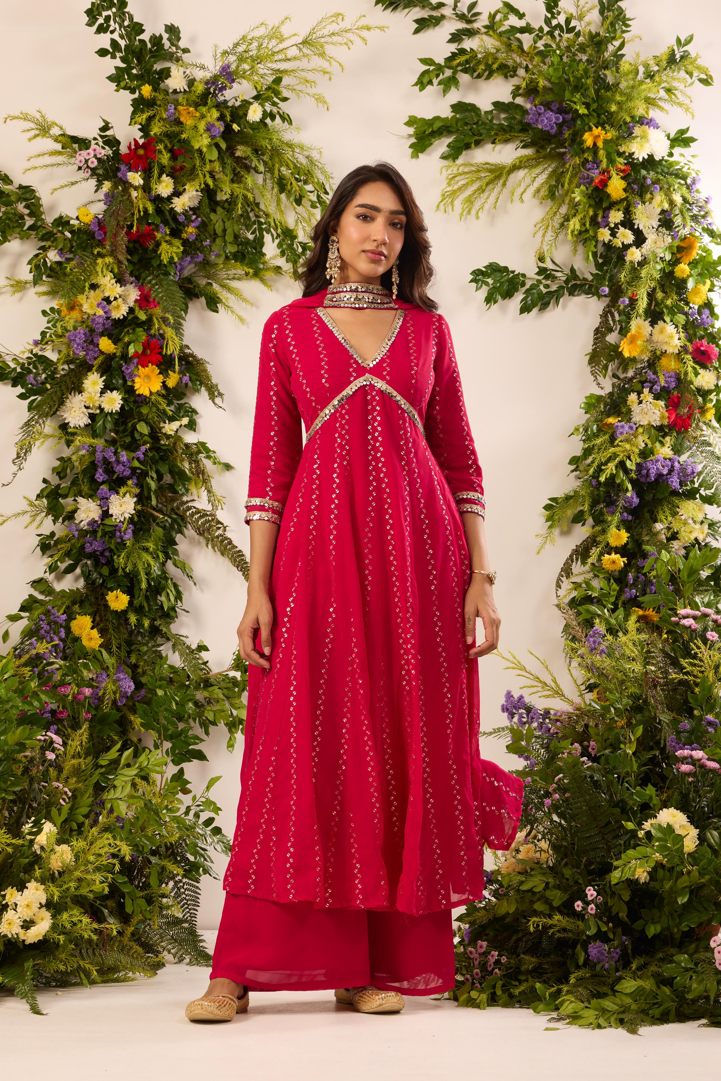 Mastaani Rani Mirror Anarkali Set
