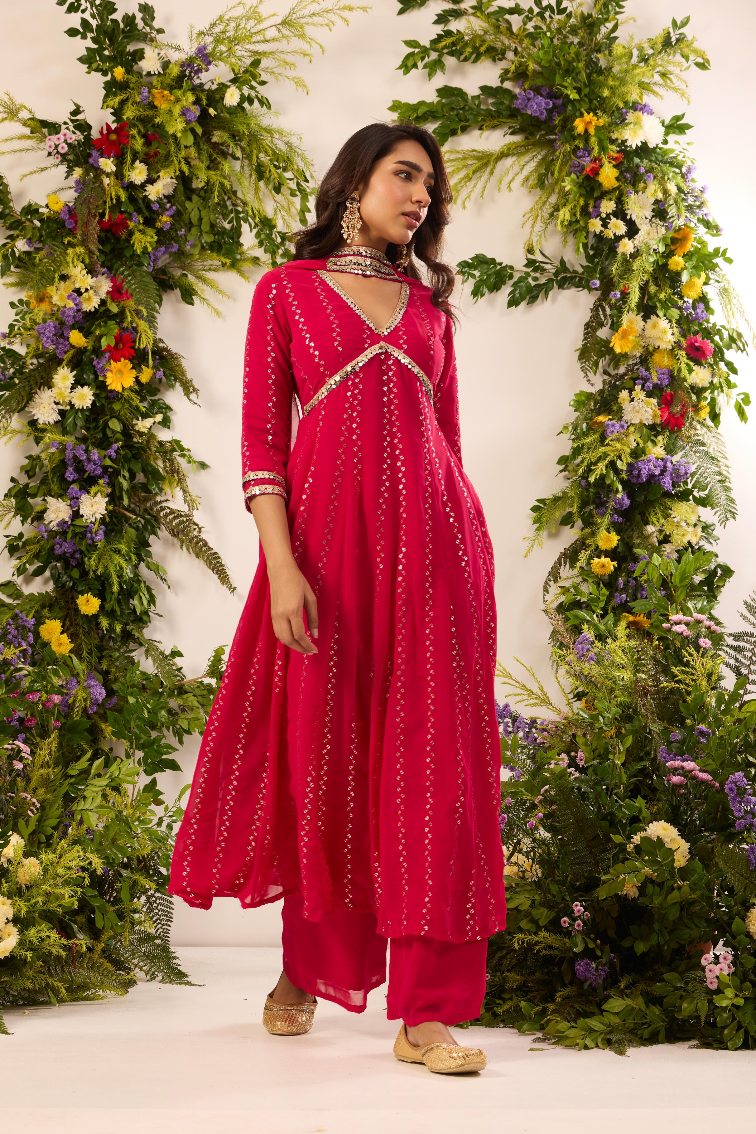 Mastaani Rani Mirror Anarkali Set