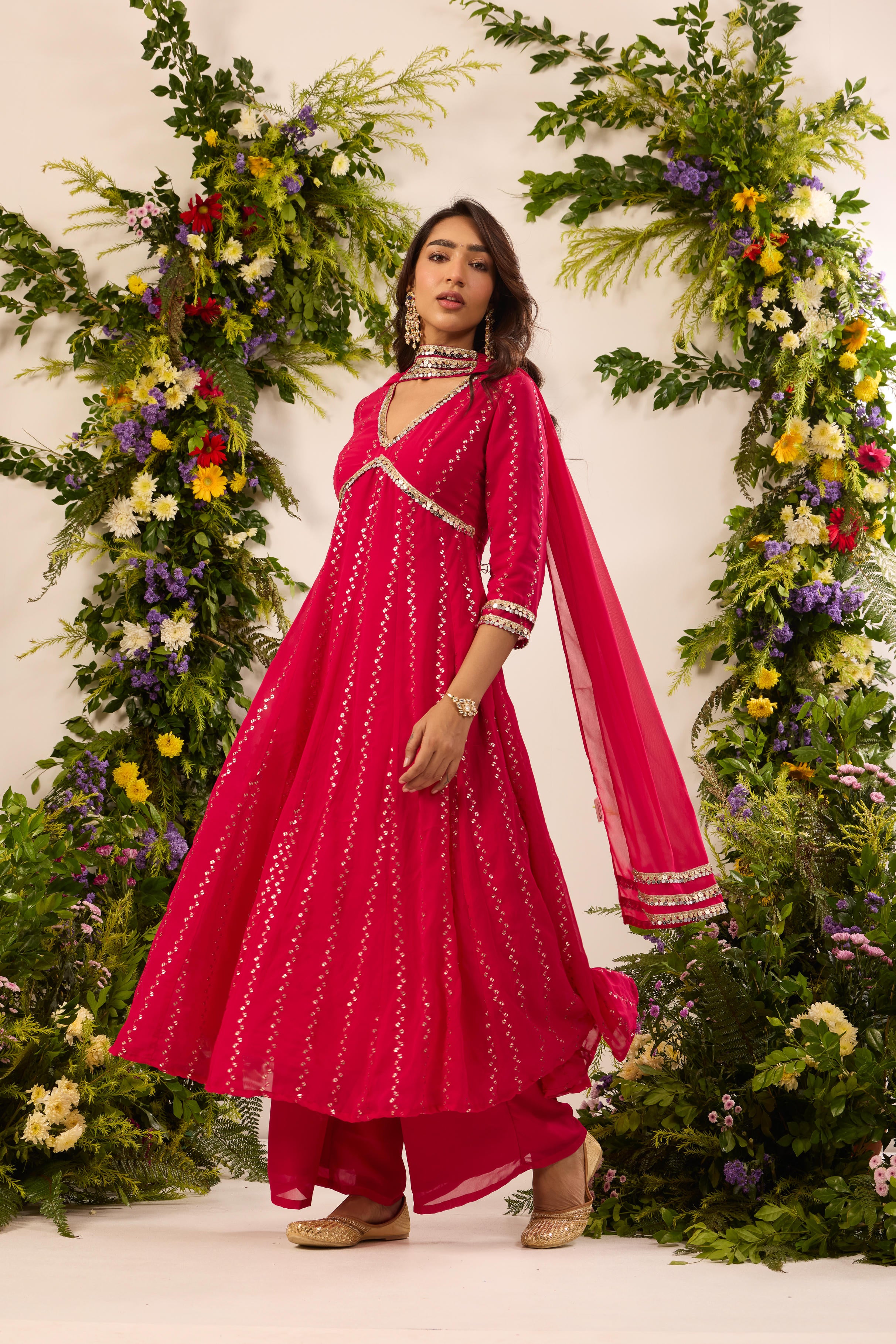 Mastaani Rani Mirror Anarkali Set