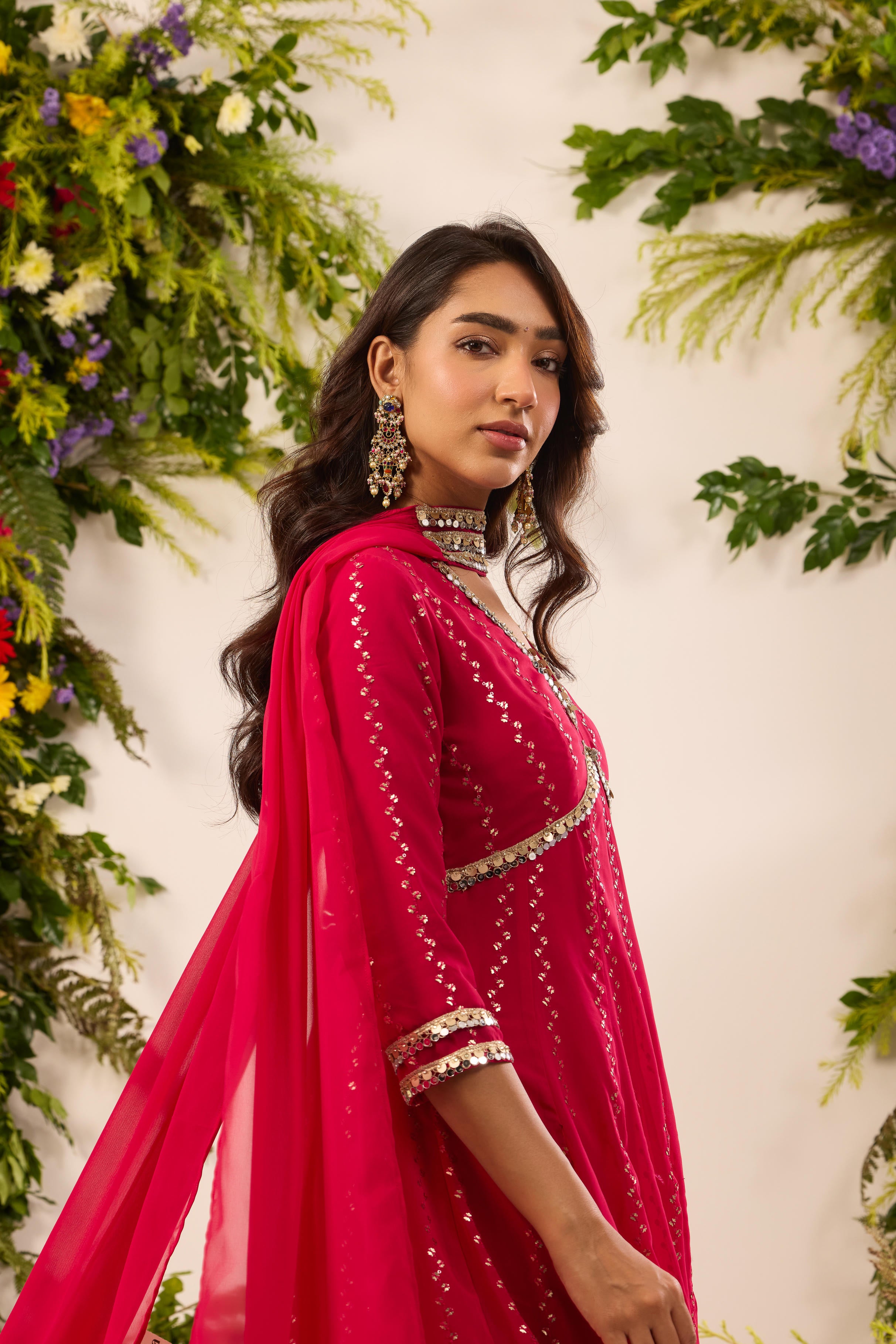 Mastaani Rani Mirror Anarkali Set