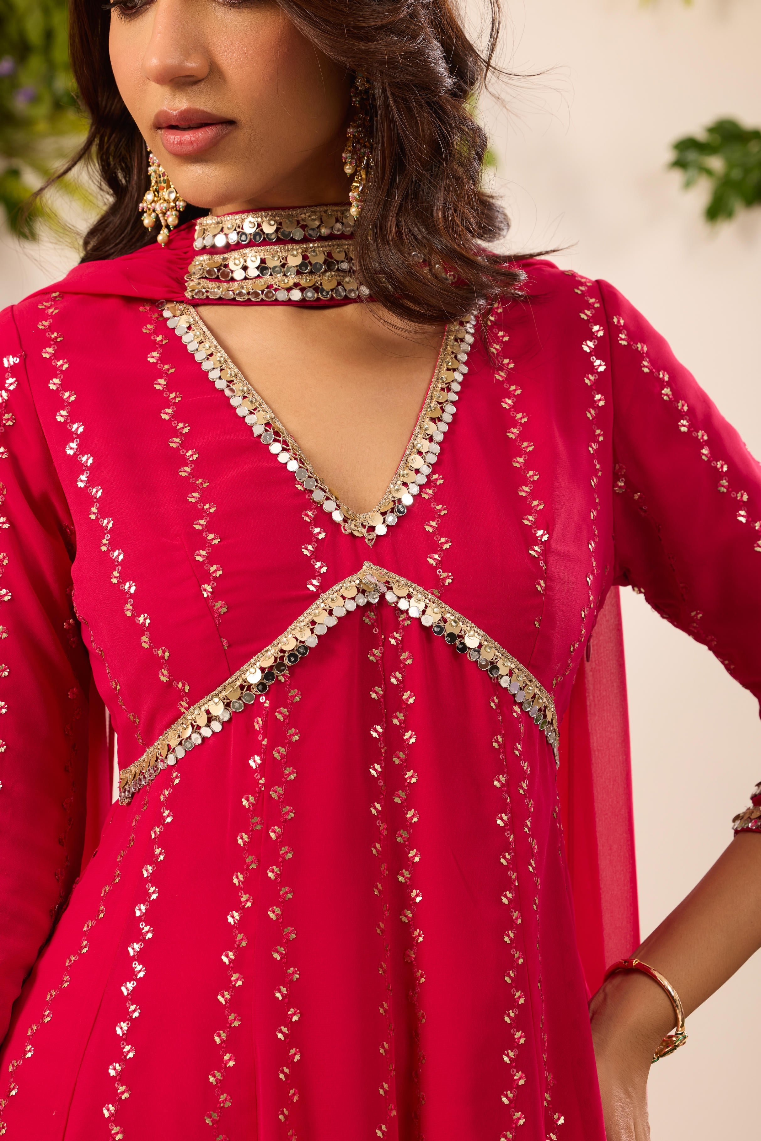 Mastaani Rani Mirror Anarkali Set